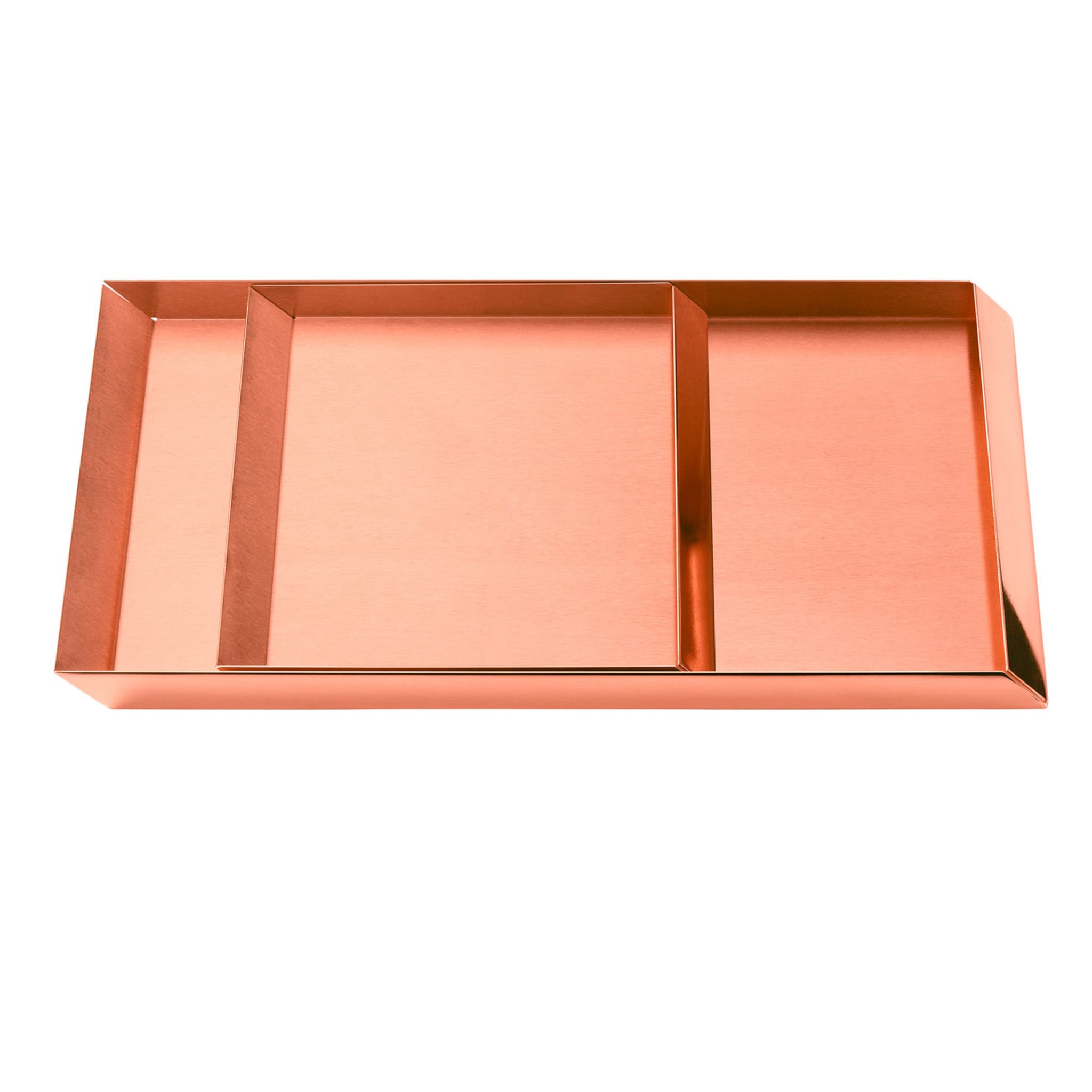 Axonometry Set of 2 Rose Trays By Elisa Giovannoni - Vue principale