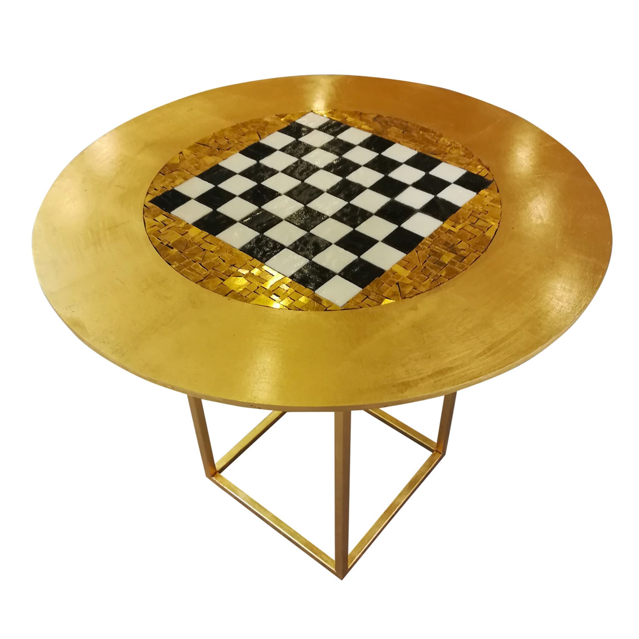 Gold-Schachbrett-Tisch - Hauptansicht