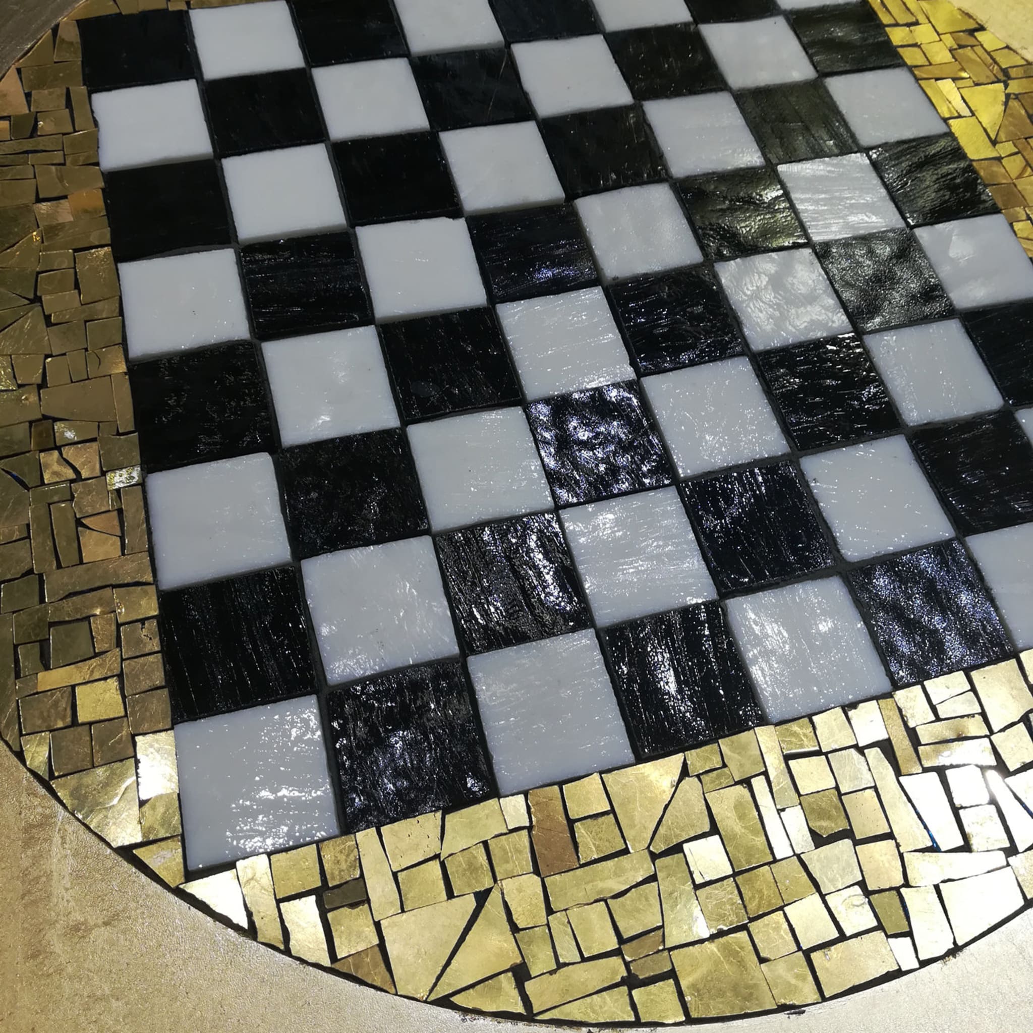 Gold Chessboard Table - Alternative view 1