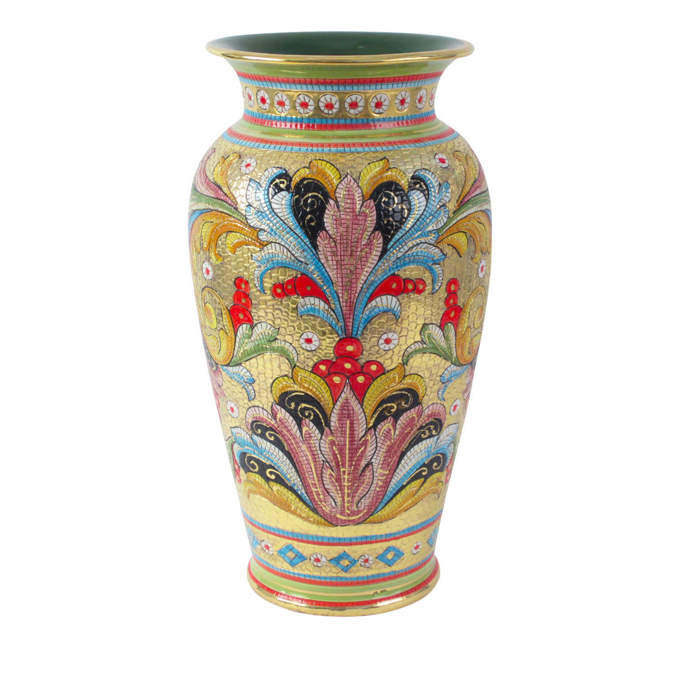 Gold Mosaic Vase - Sambuco