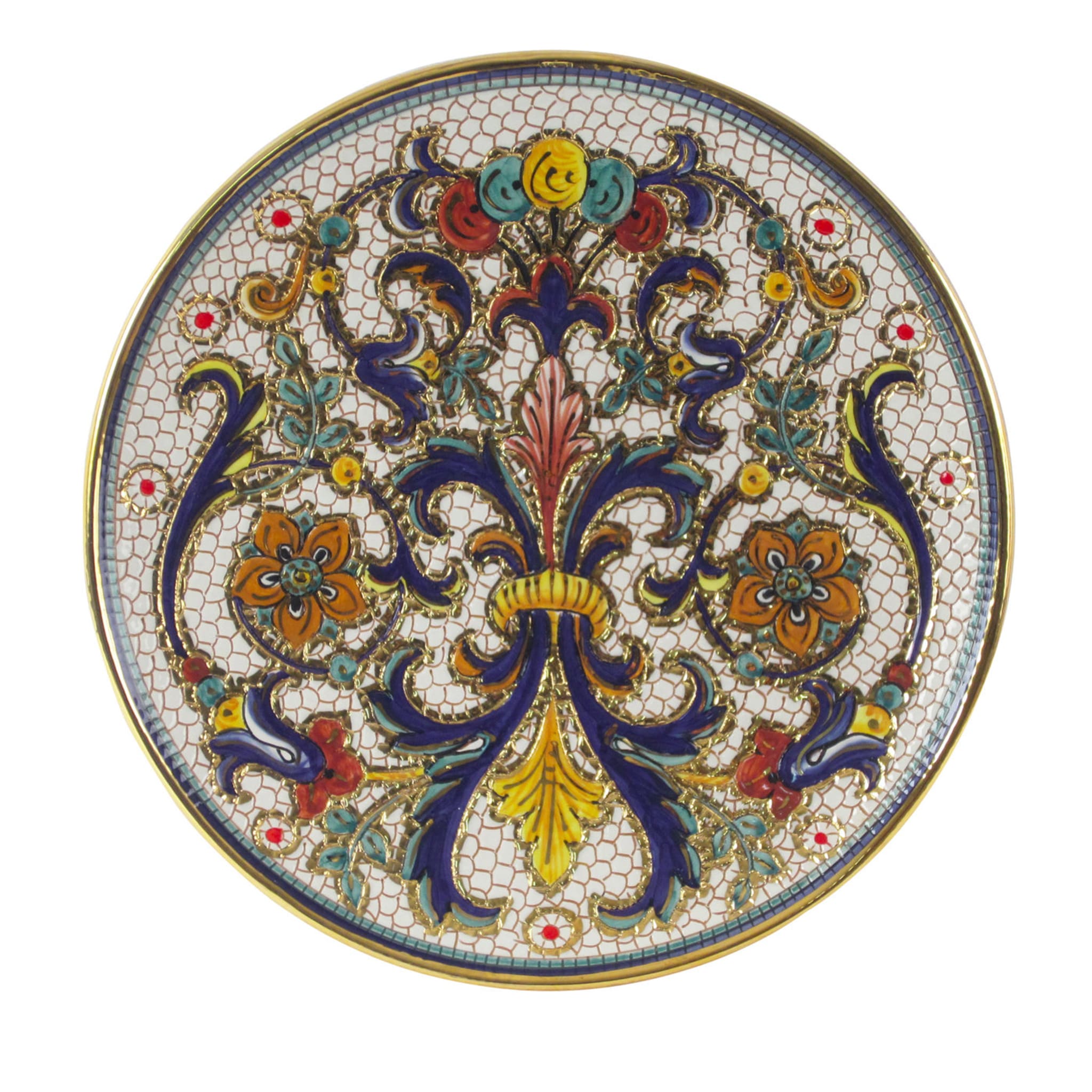 Plato redondo de mosaico - Vista principal