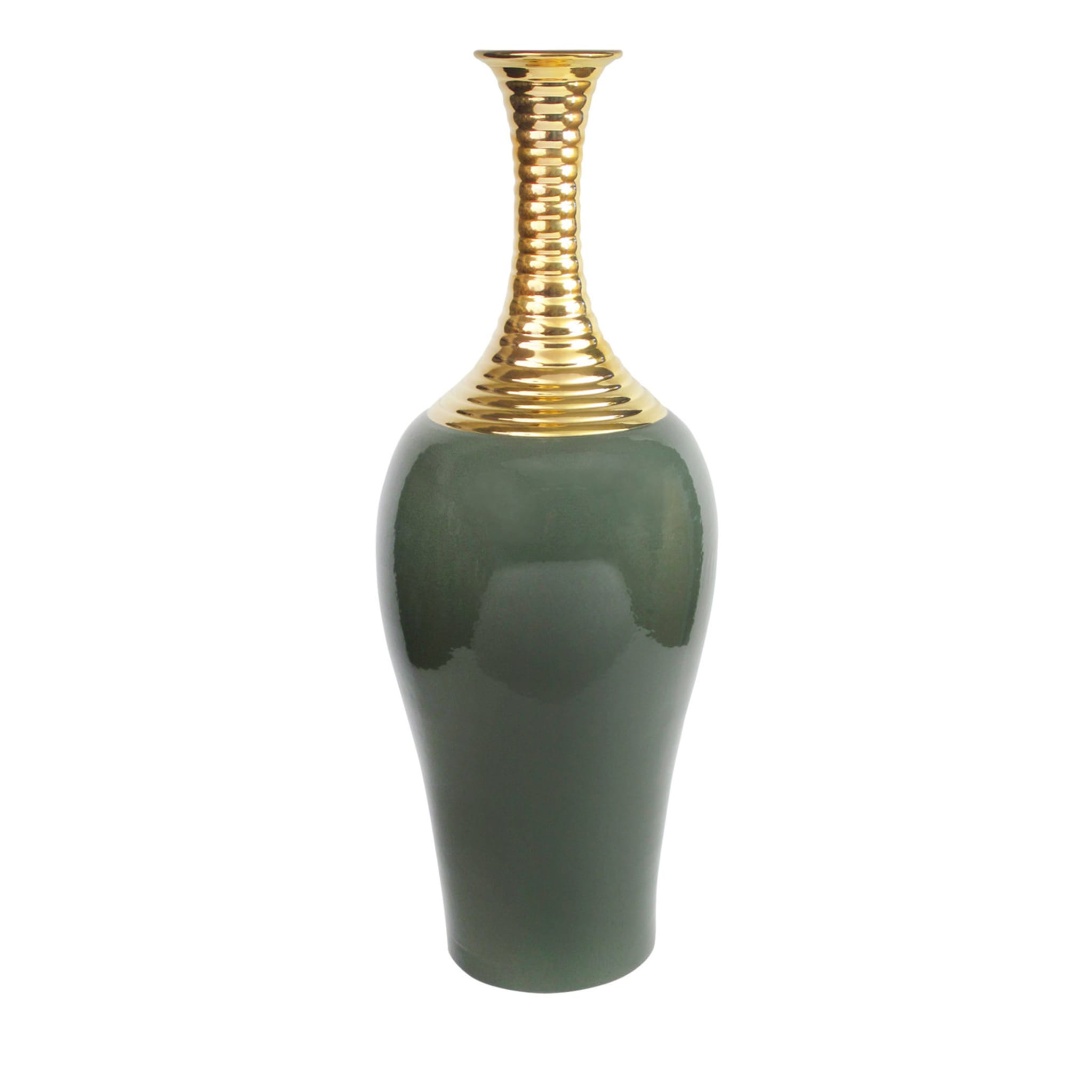 Vase in Gold und Grün - Hauptansicht