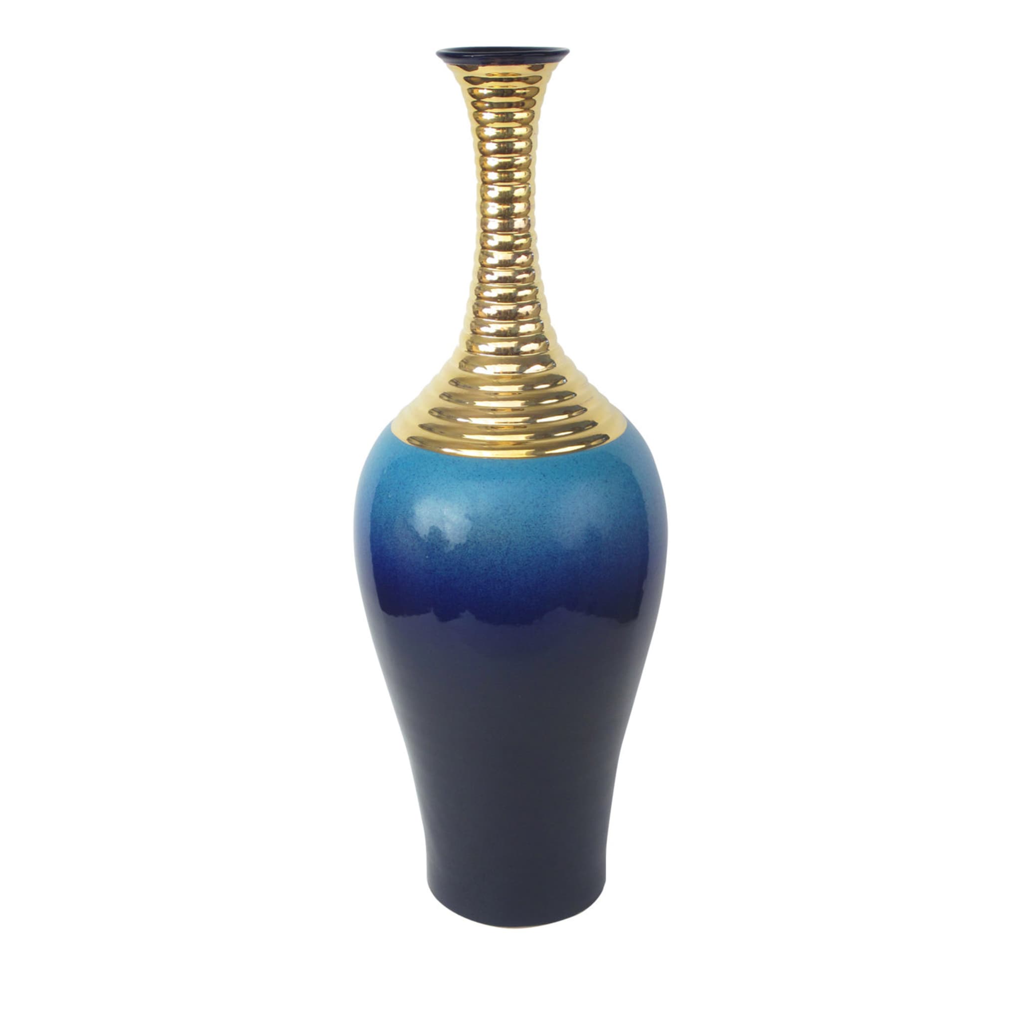 Vase in Gold und Blau - Hauptansicht