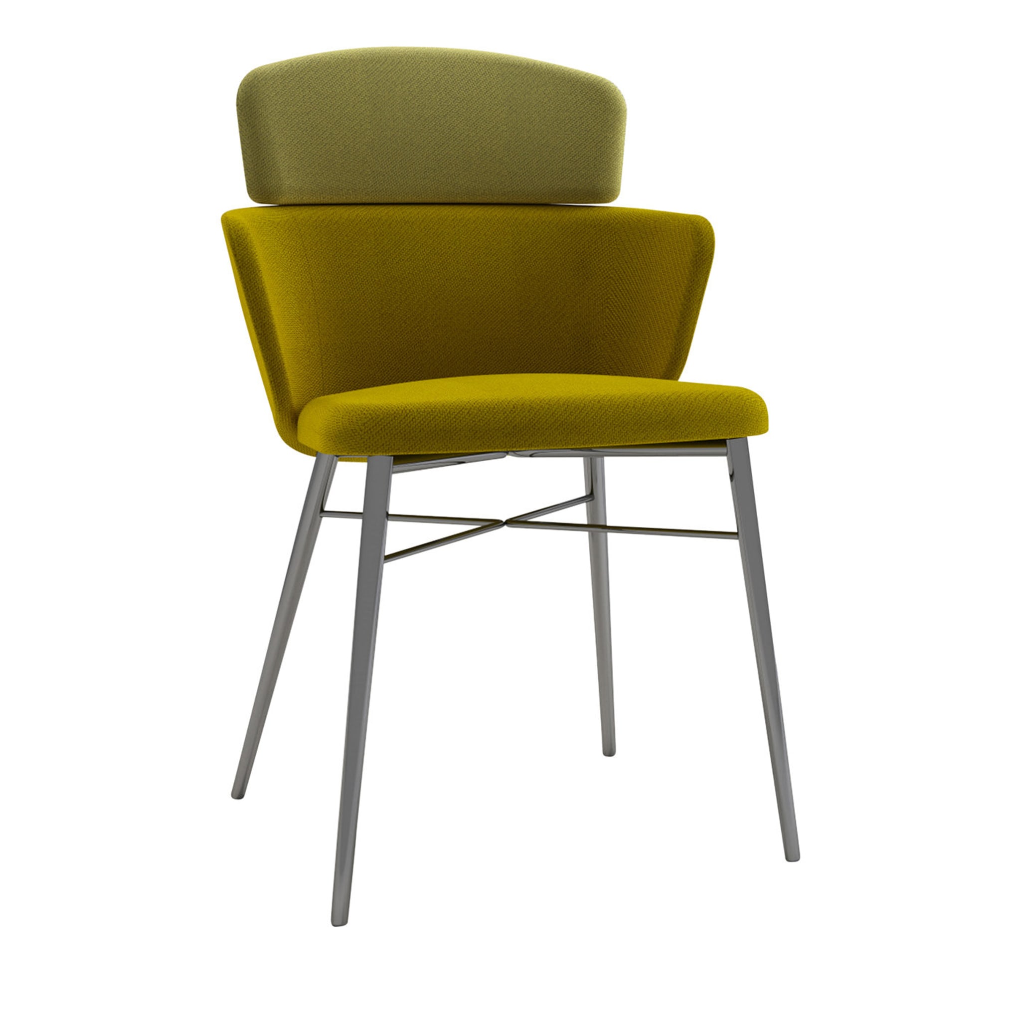 Kin Green Chair with Armrests by Radice Orlandini - Main view