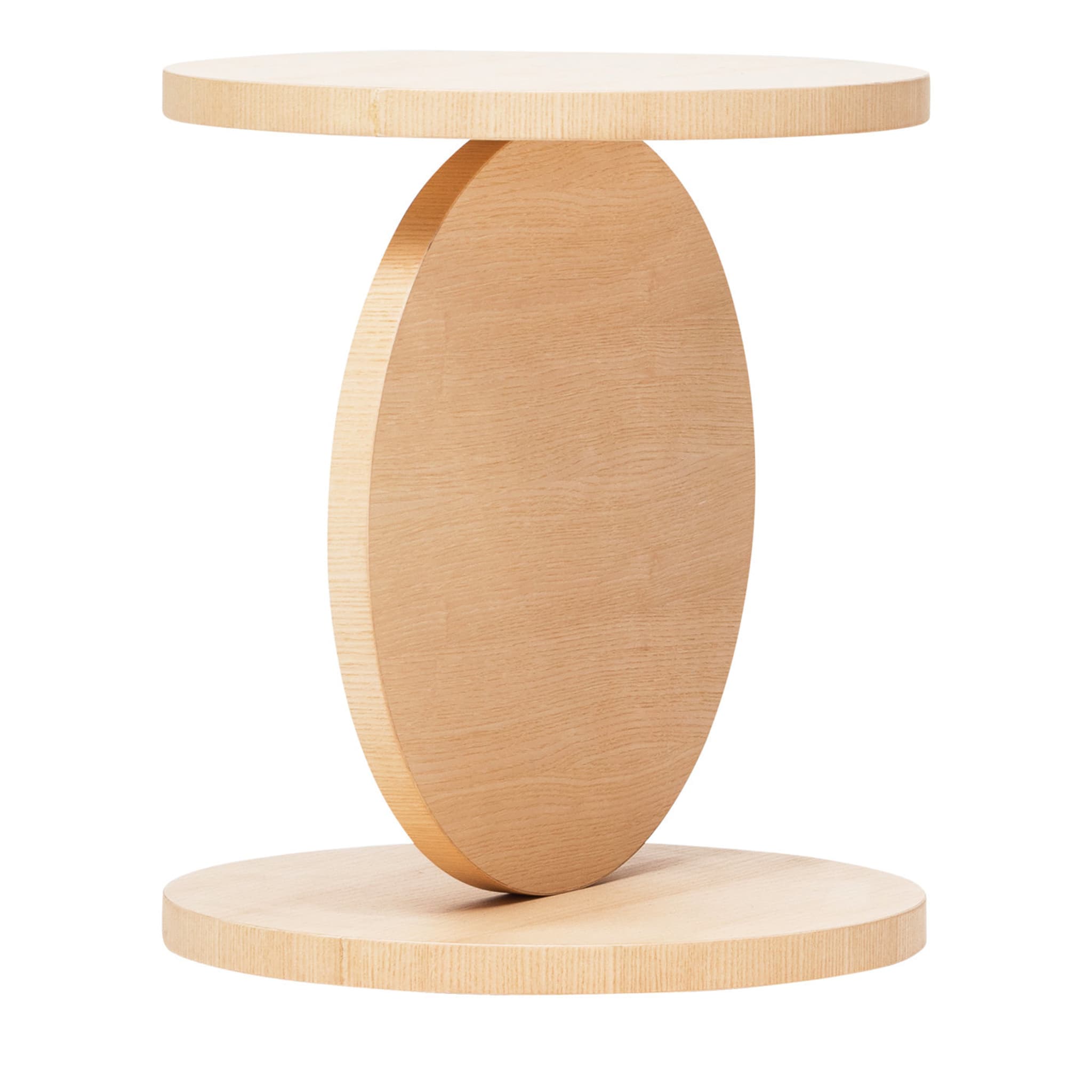 Match Point Tall Natural Side Table by Omri Revesz - Main view