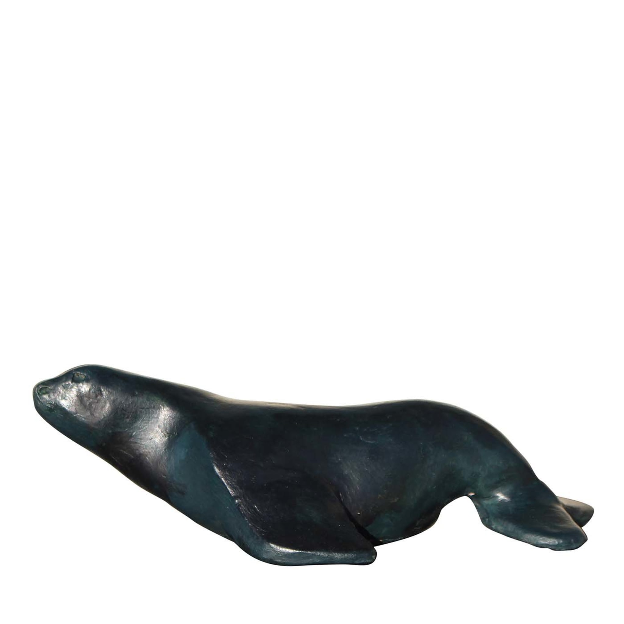 Teal Seal Sculpture - Main view