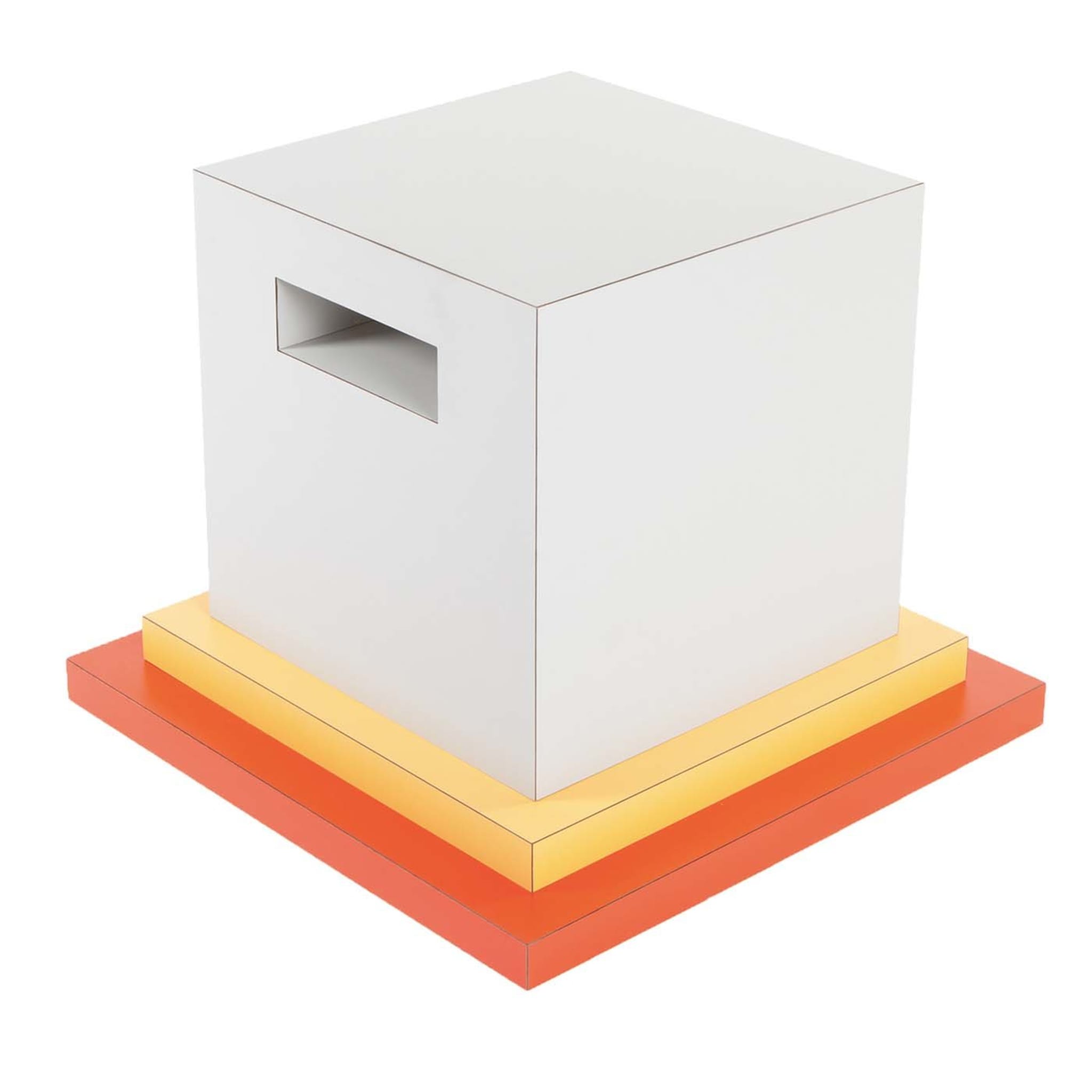 Cream Side Table by Ettore Sottsass - Memphis Milano - Main view
