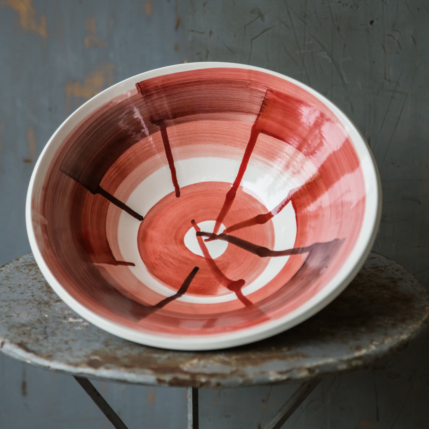 Red Drops Bowl - AGGF Ceramics