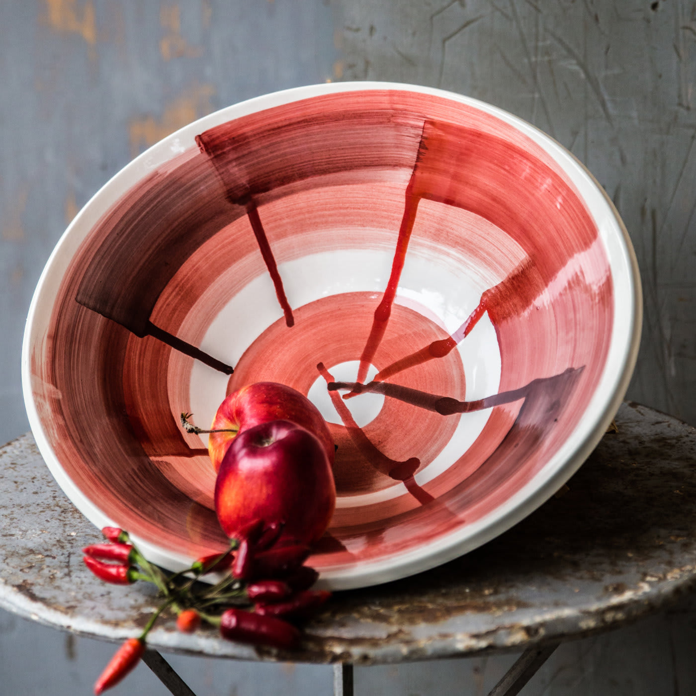 Red Drops Bowl - AGGF Ceramics