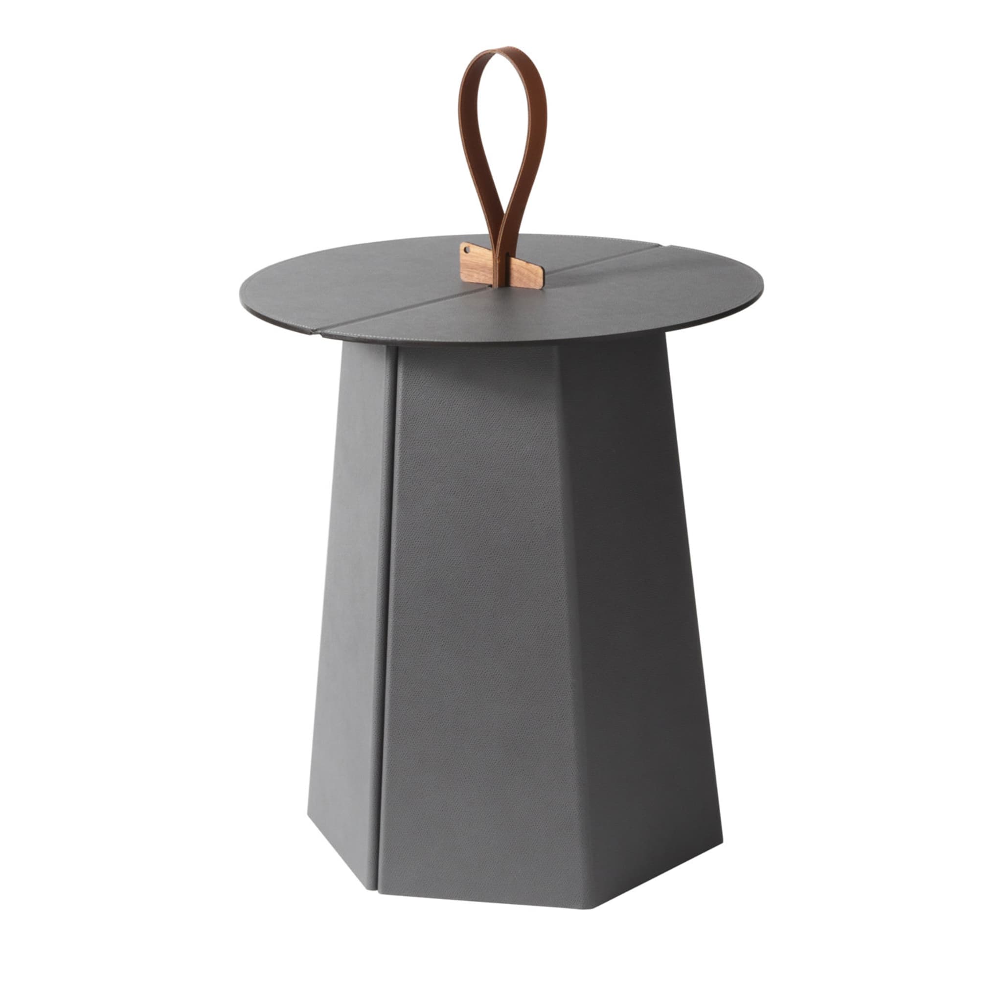 Aile Medium Gray Side Table - Main view