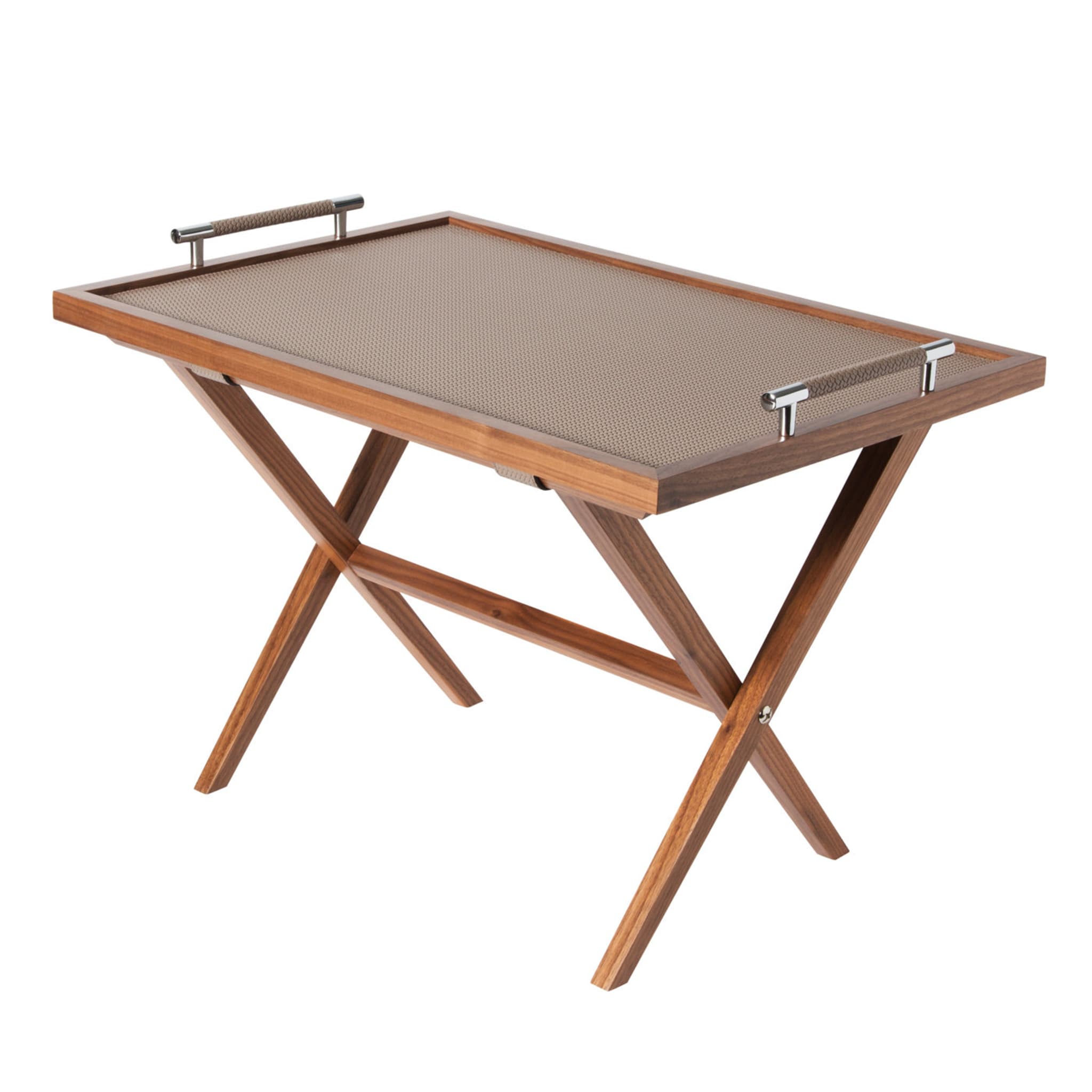 Dedalo Small Taupe Tray Table - Main view