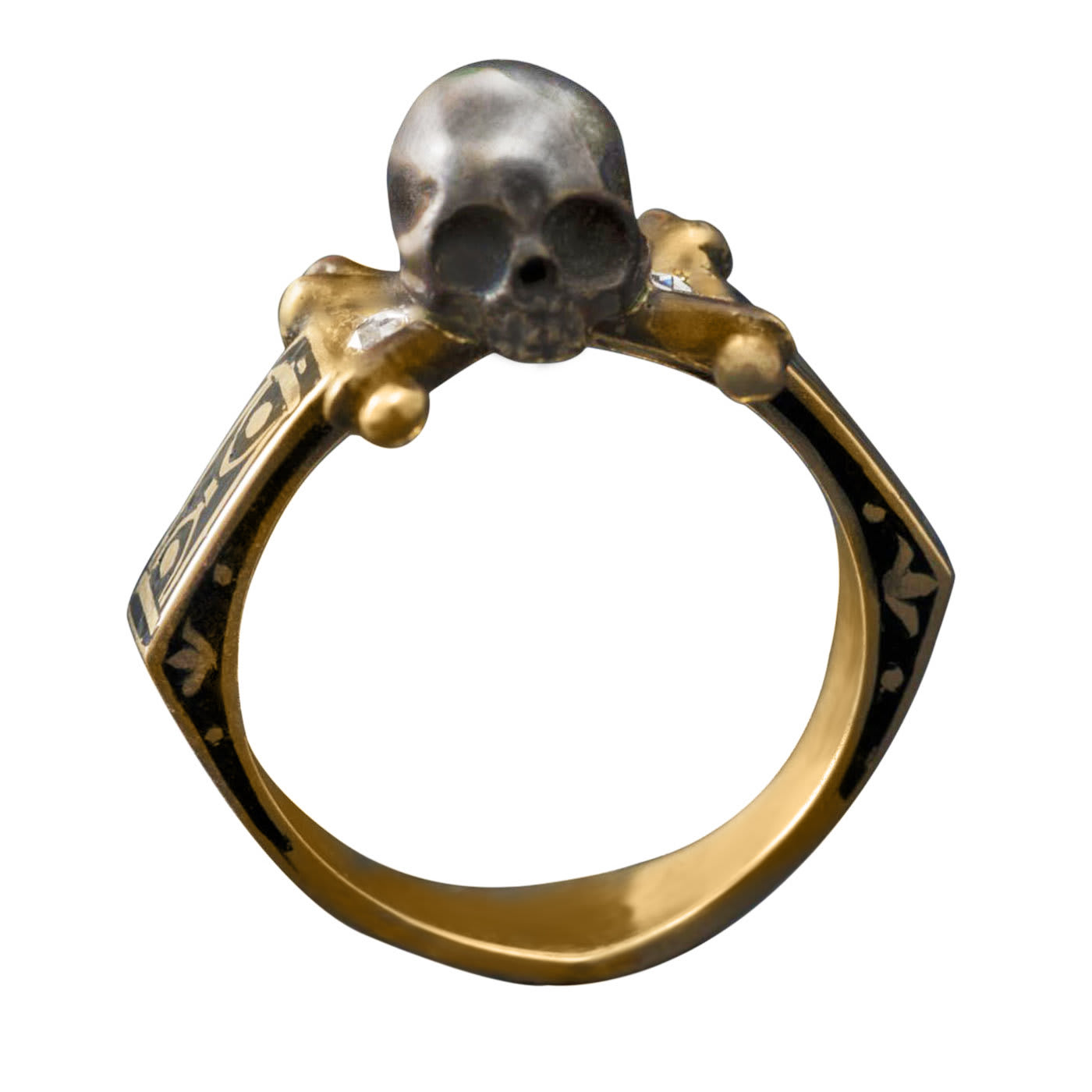 Teschio Unico Gold and Diamond Ring - Sigfrido Cipolato
