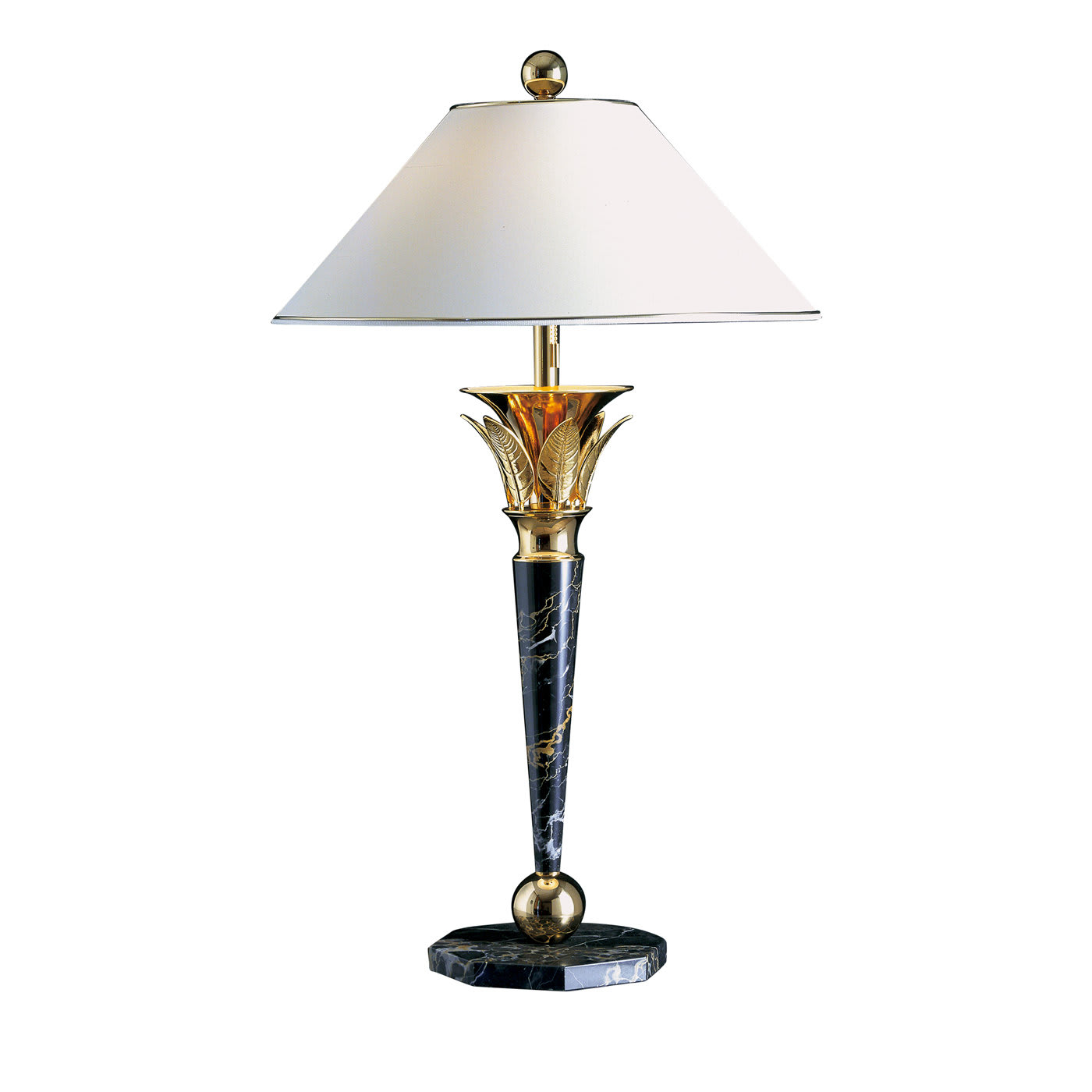 Brass and Marble Table Lamp - Banci