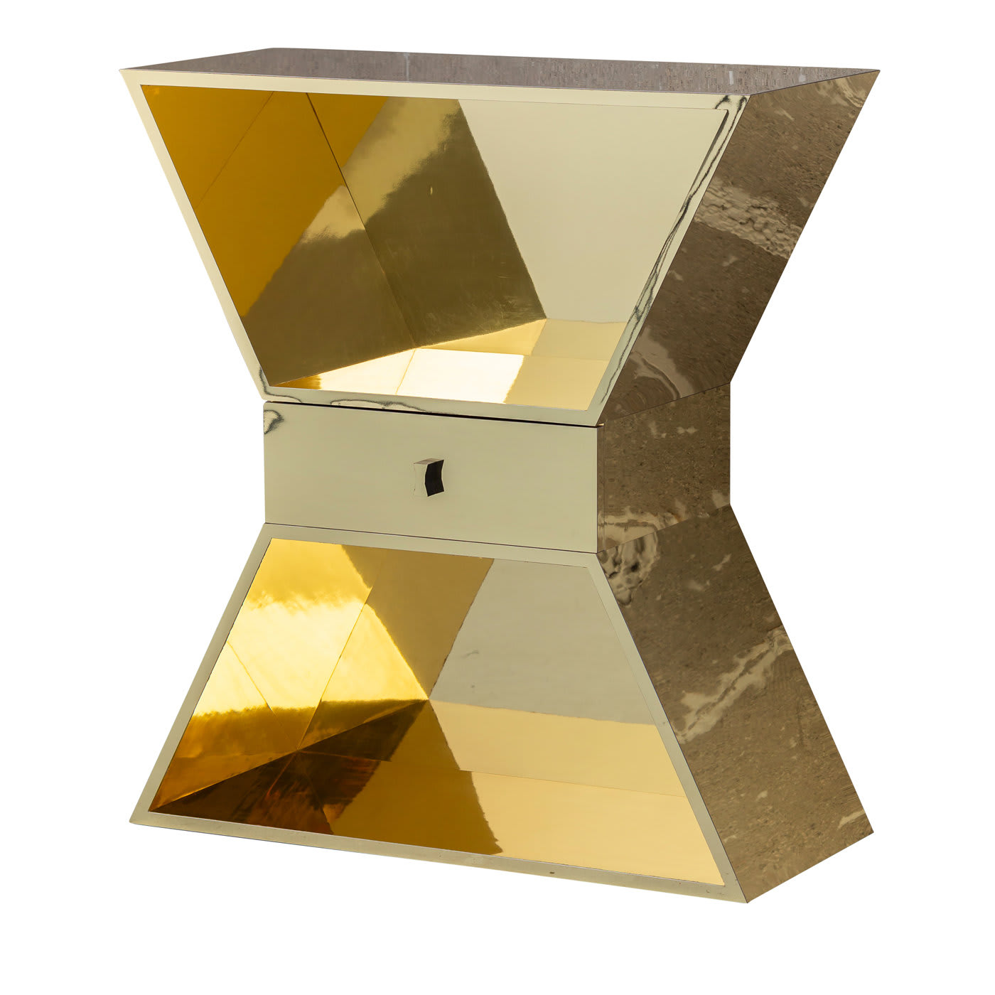 Apollon Gold Mirror Cabinet - Chapel Petrassi