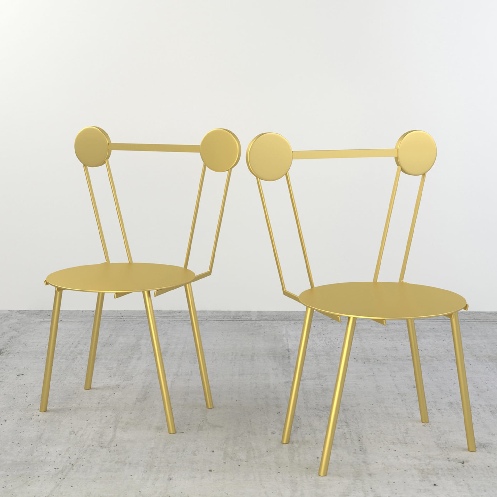 Zweier-Set Haly Gold Stuhl - Alternative Ansicht 2