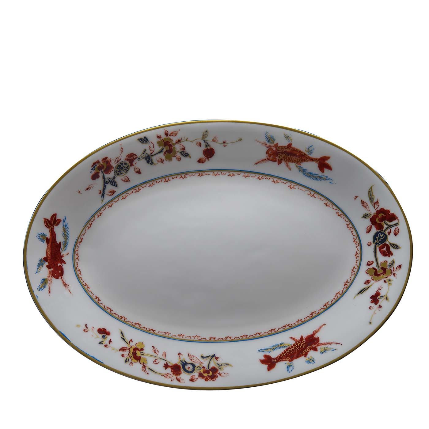 Chinesi Fiori Finiti Set of 3 Oval Dishes - Geminiano Cozzi Venezia 1765