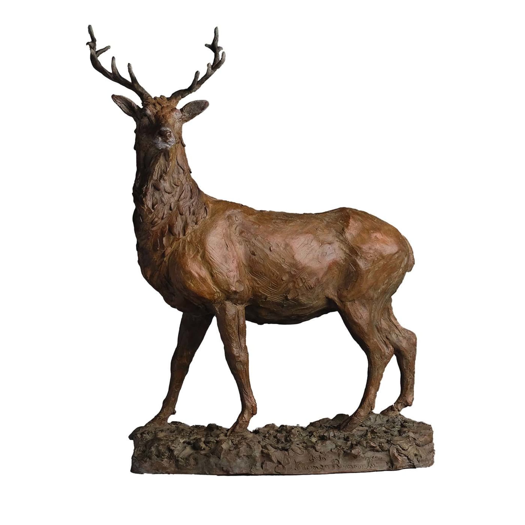 Red Deer Stag Sculpture - Main view