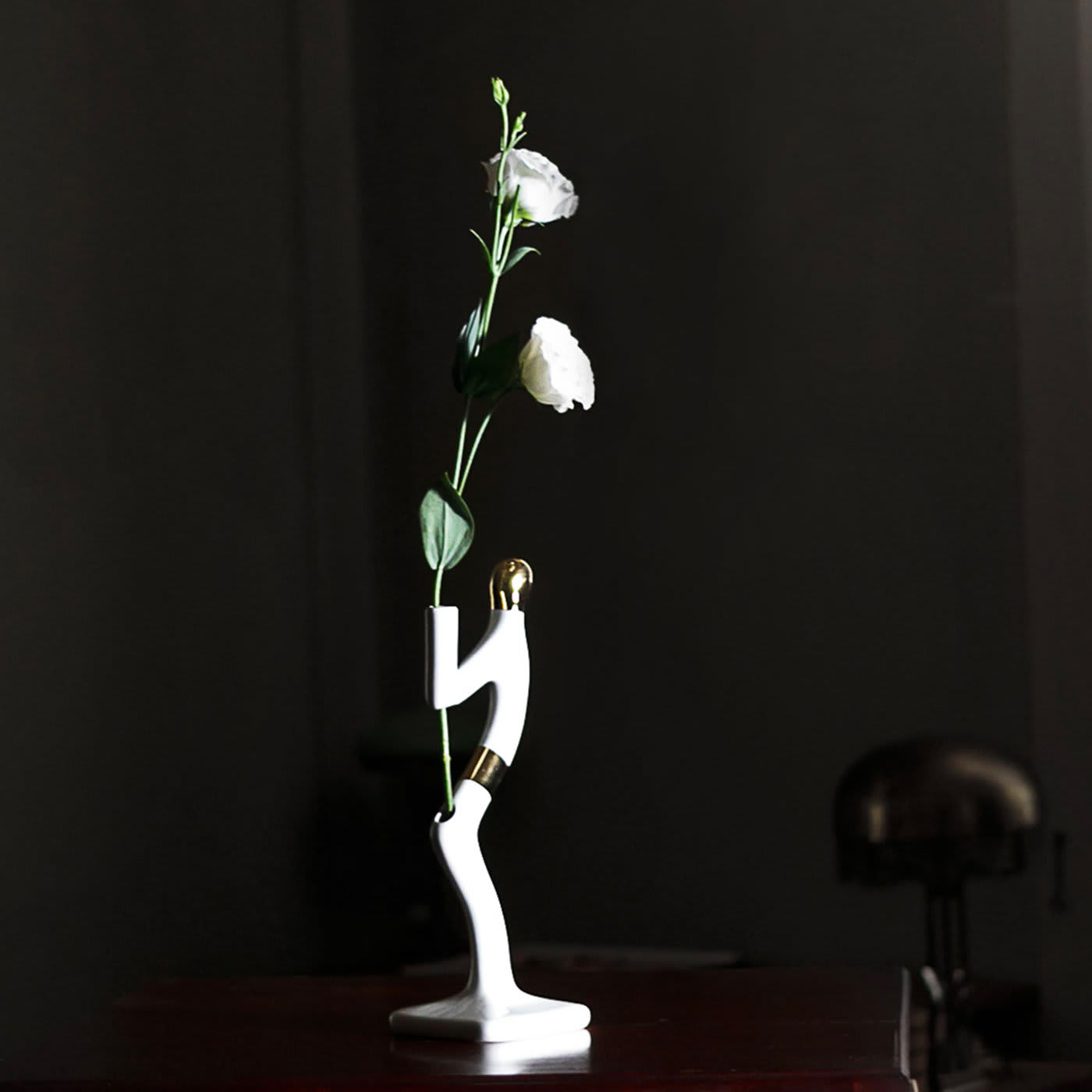 4U White and Gold Vase - Marco Rubini