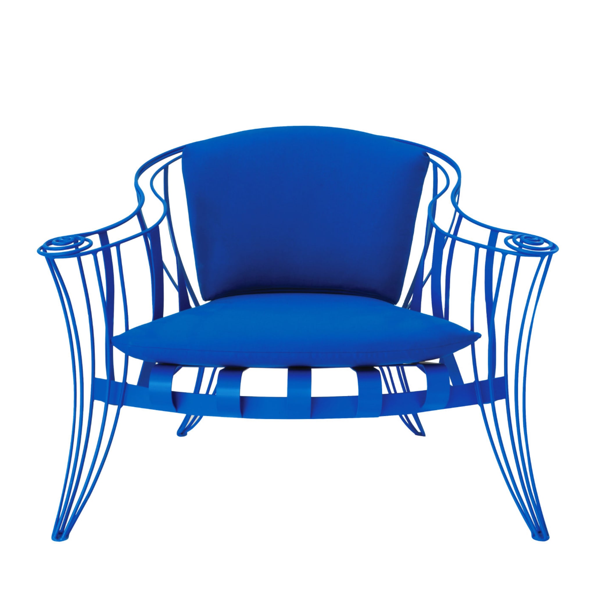 Opus Garden Blue Armchair by Carlo Rampazzi - Main view