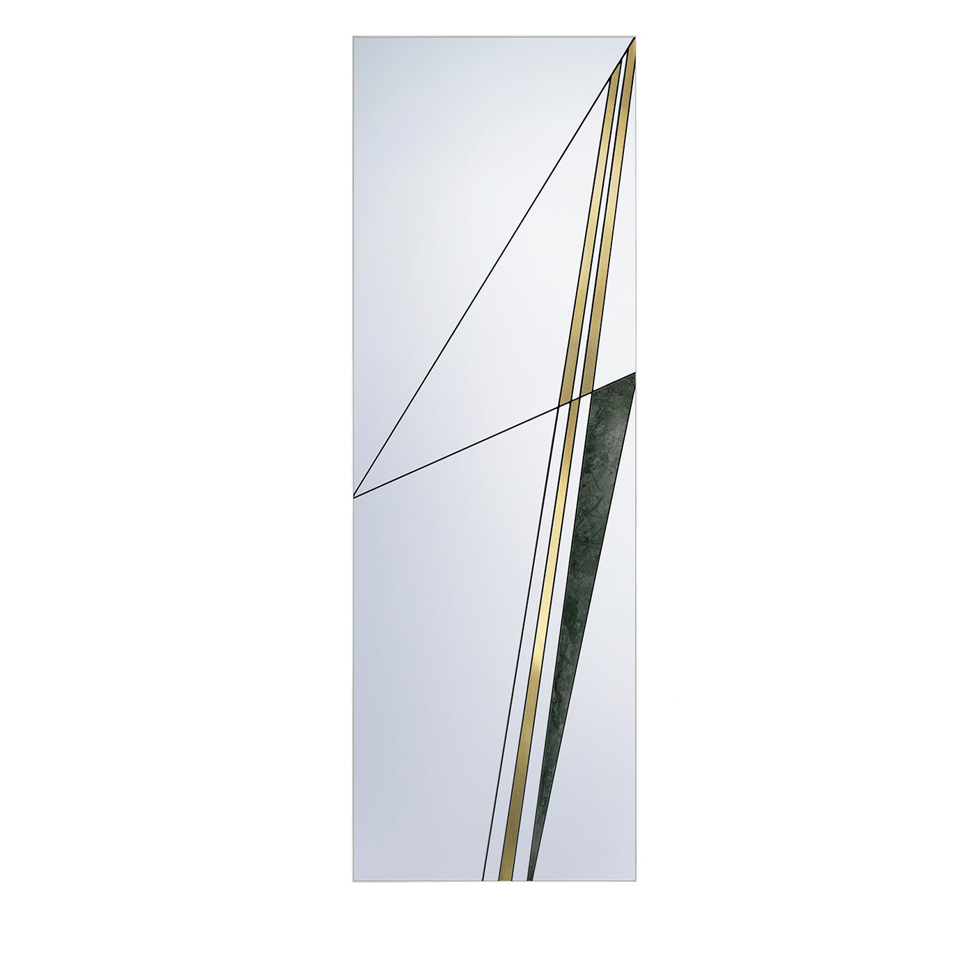 Via III Mirror with Brushed Brass - Atlasproject