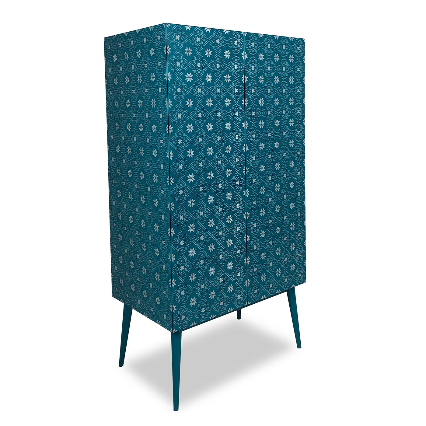 Tiles Azure 2-Door Tall Cabinet - Barba Design