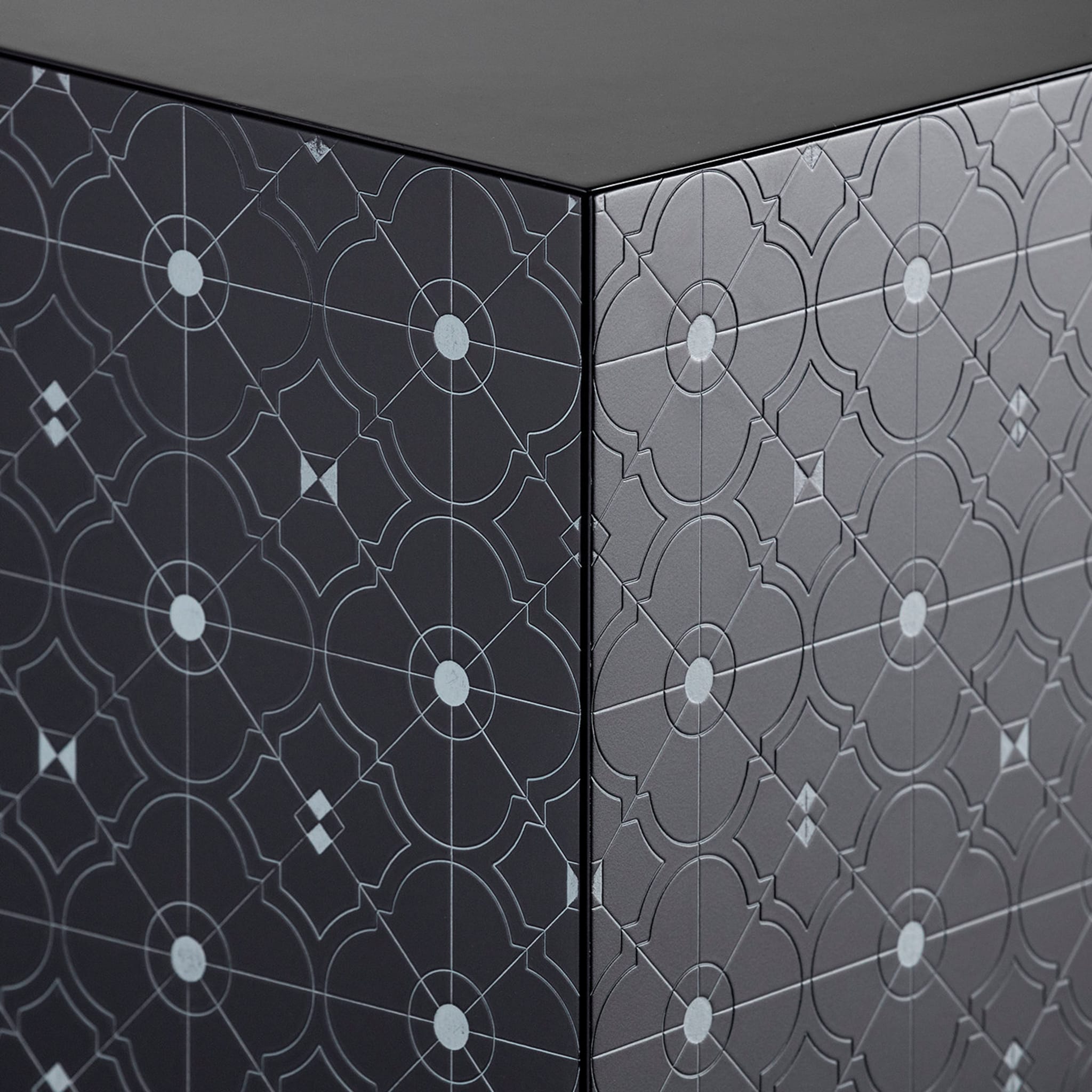 Tiles Black 3-Door Sideboard - Alternative view 2