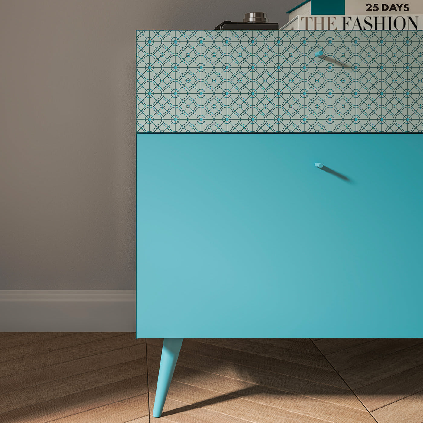 Tiles Light Blue Dresser - Barba Design