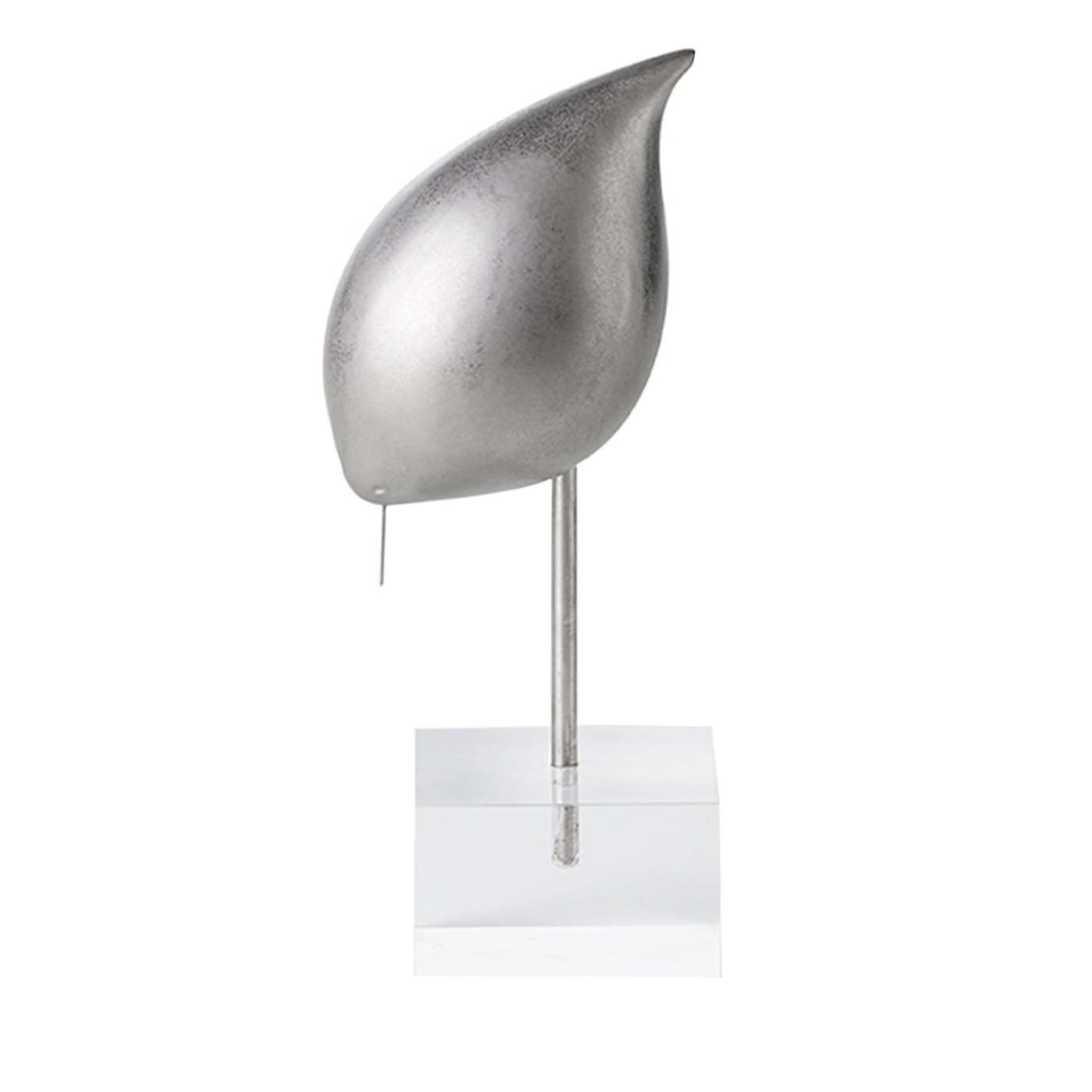Silberner Vogel auf einem Ständer von Aldo Londi #1 - Hauptansicht