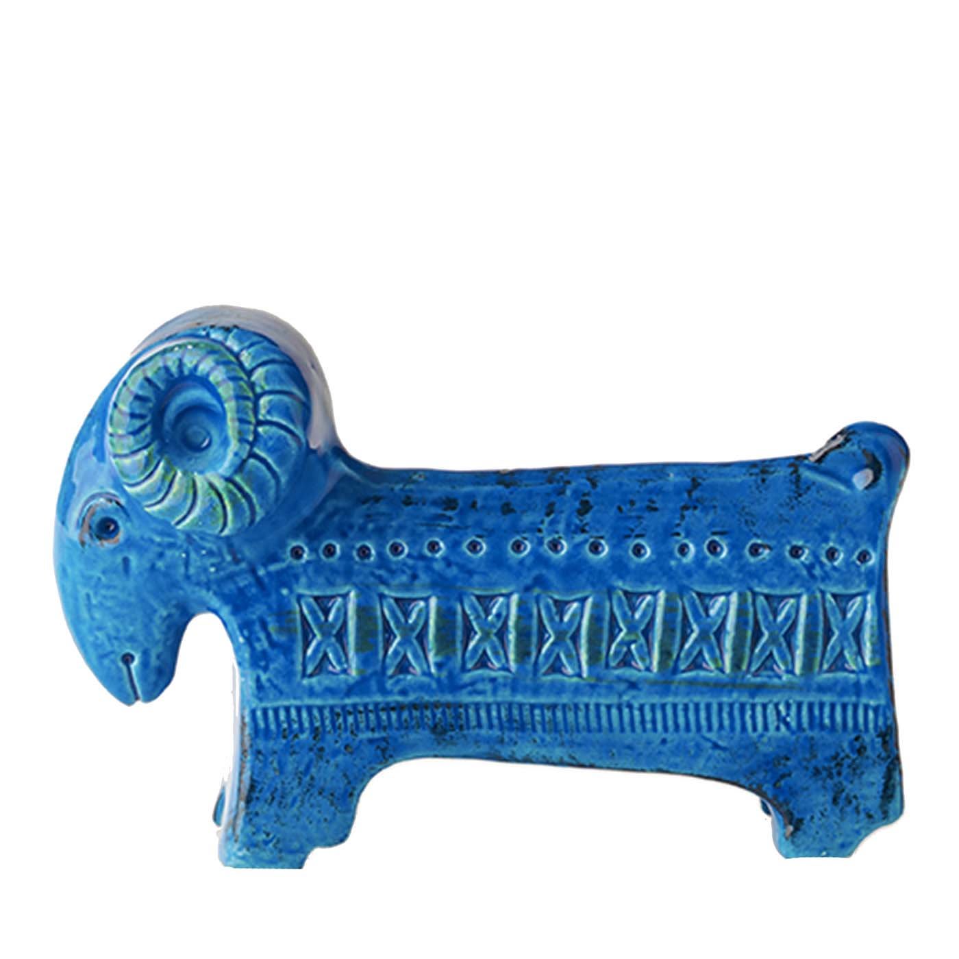 Rimini Blu Ram Figurine by Aldo Londi - Bitossi Ceramiche