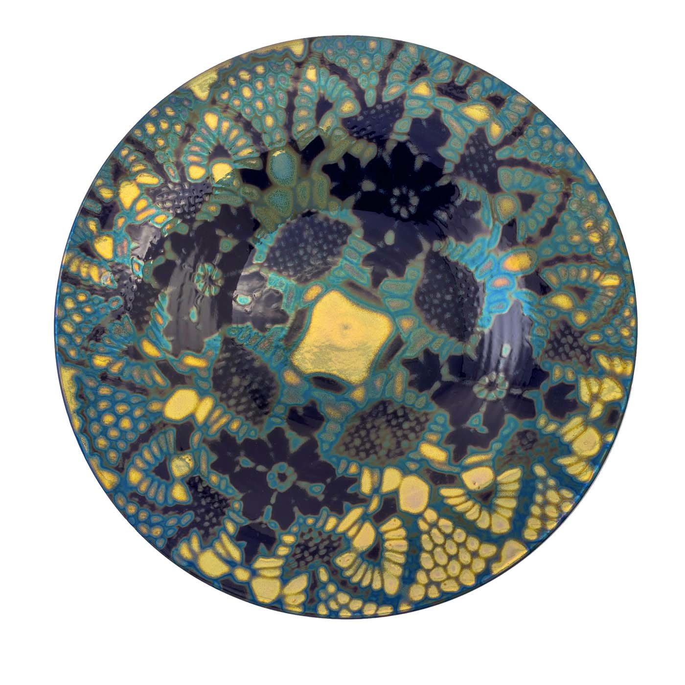 Ricami Blue and Gold Plate - Rubboli