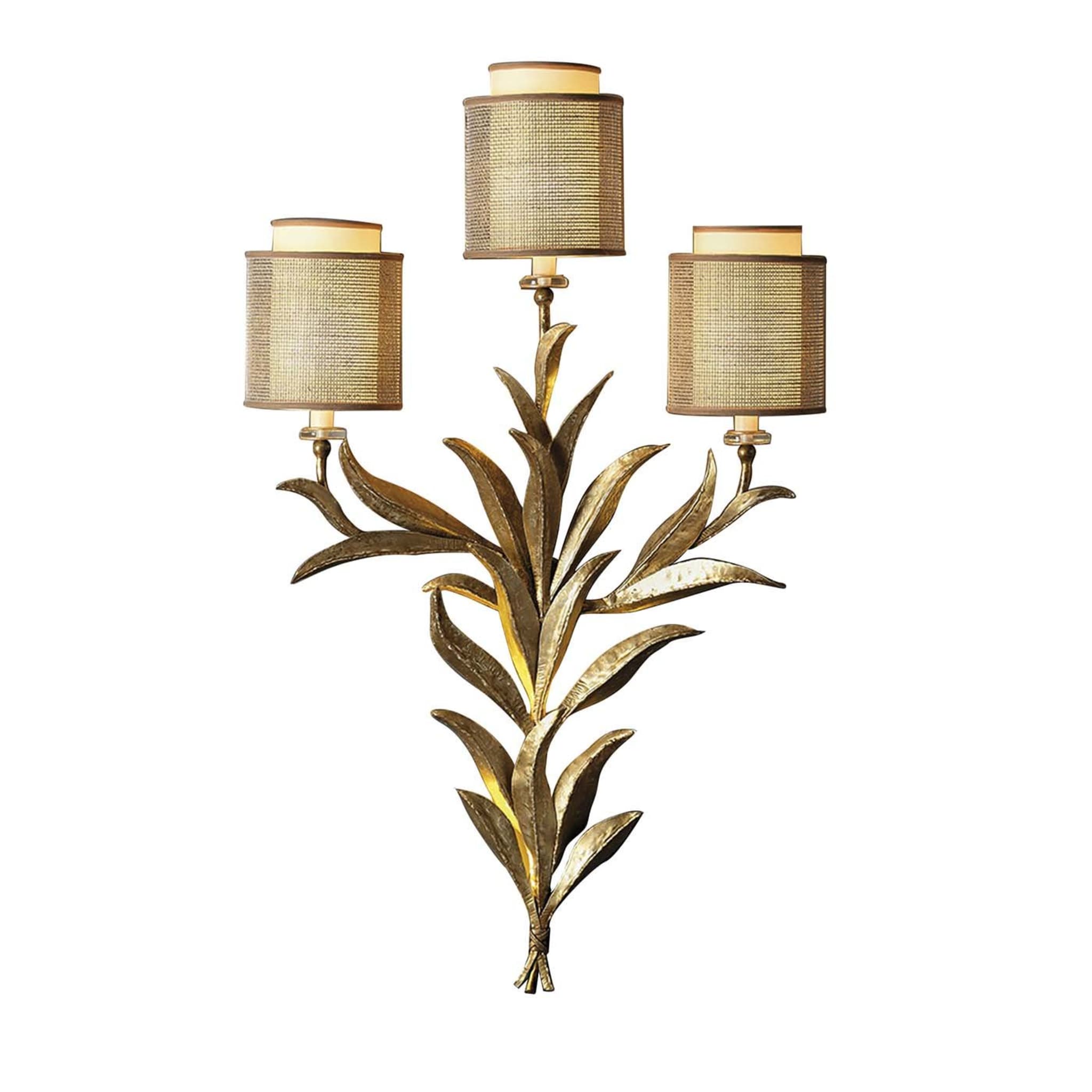 Timeless Gold Leaf Wall Sconce - Main view