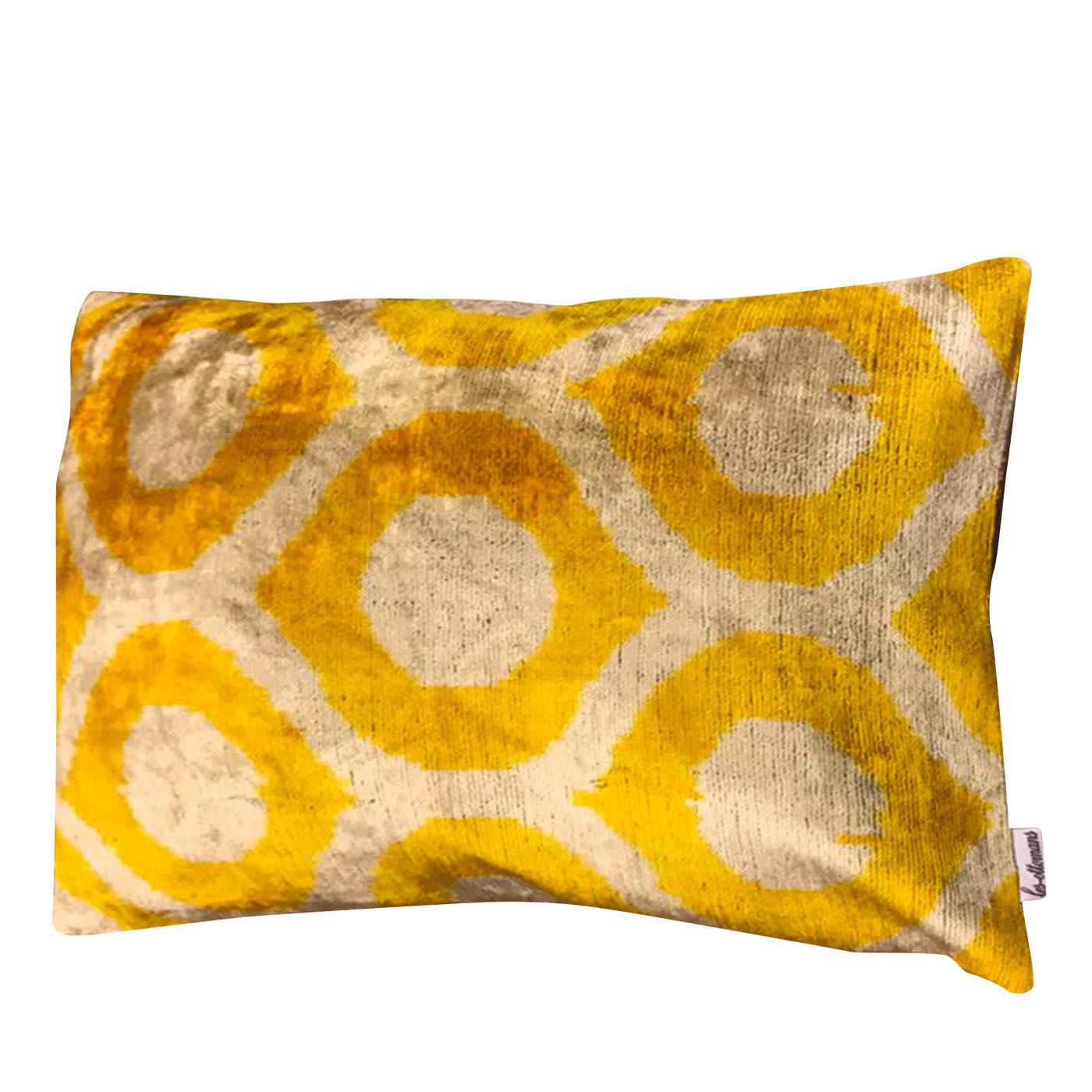 Silk Ikat Velvet Cushion N. 172 - Les Ottomans