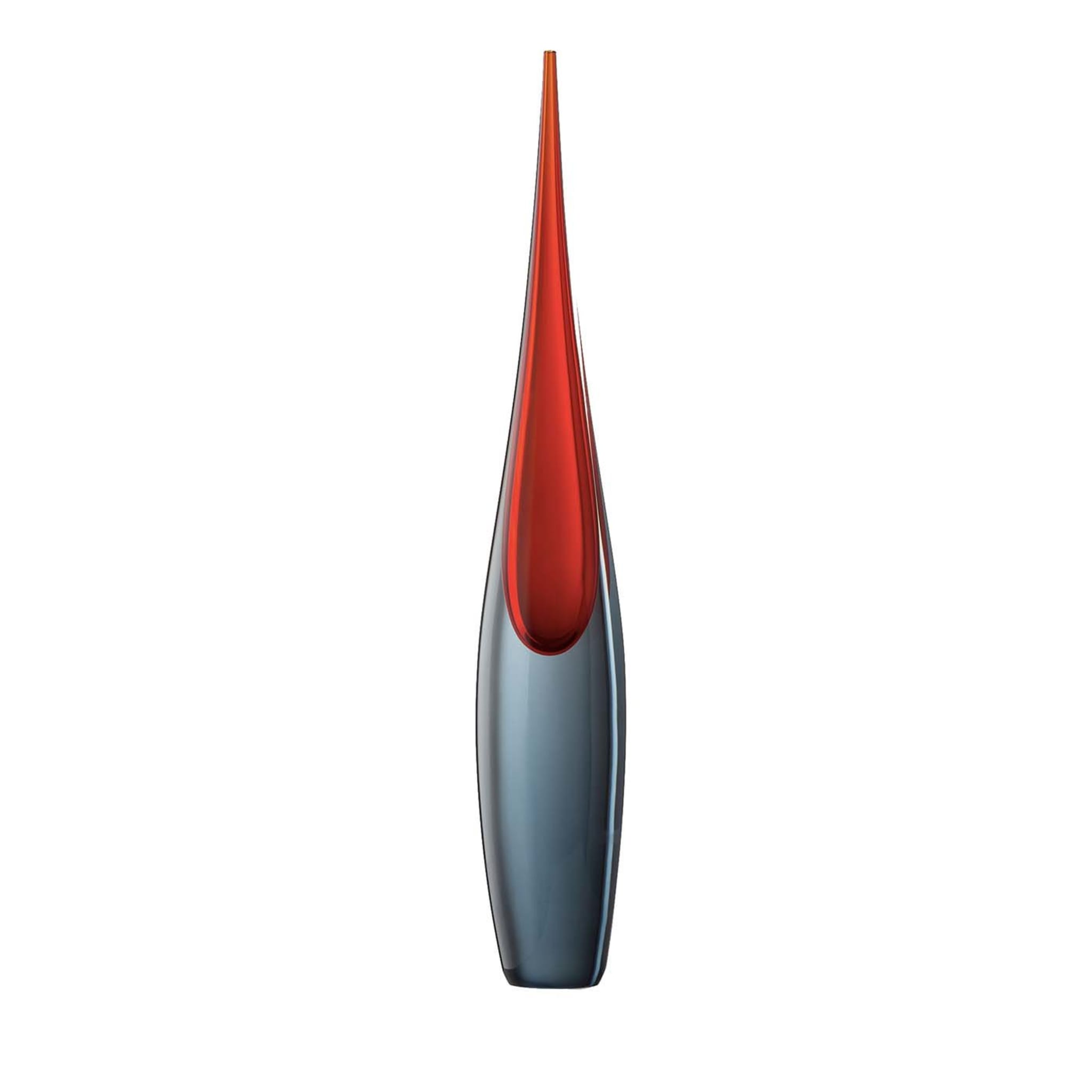 Pinnacoli Mittlere Vase (Rot/Grau) von Luciano Gaspari - Hauptansicht