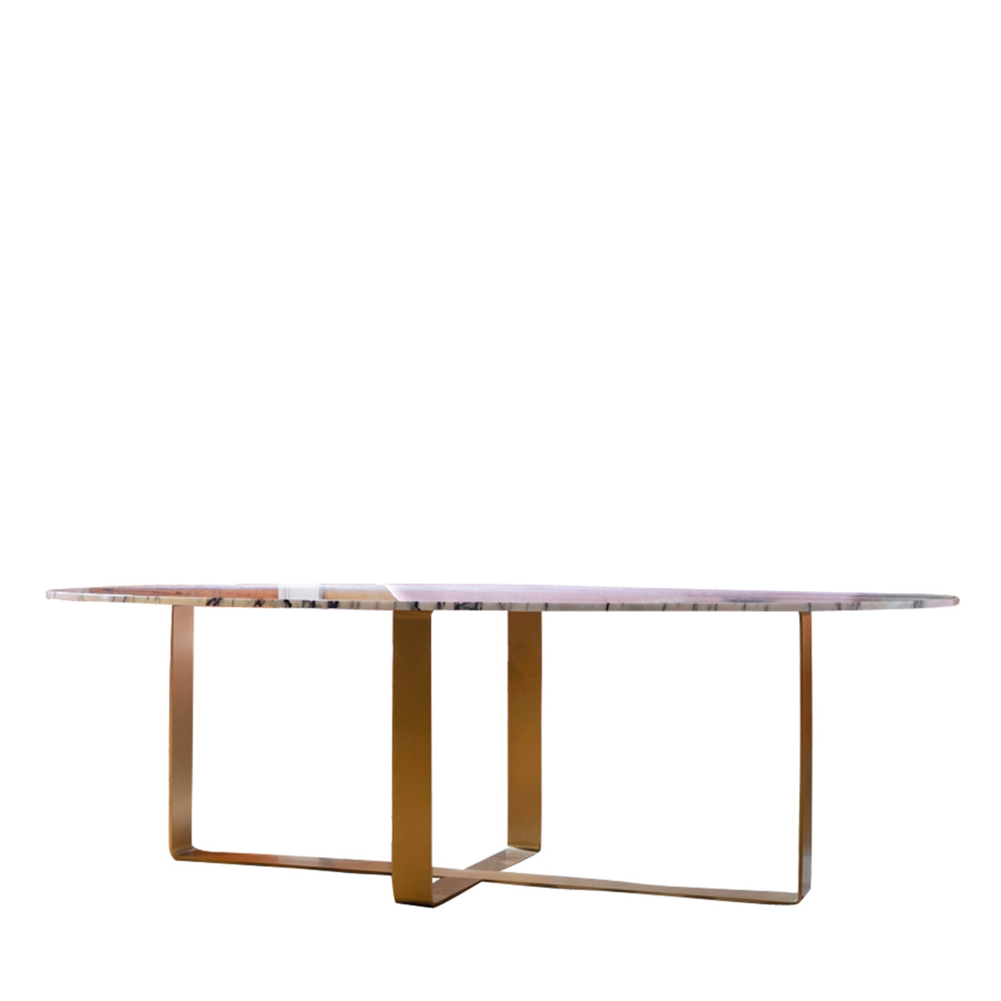 Pierre Dining Table with Purple Marble Top - Main view
