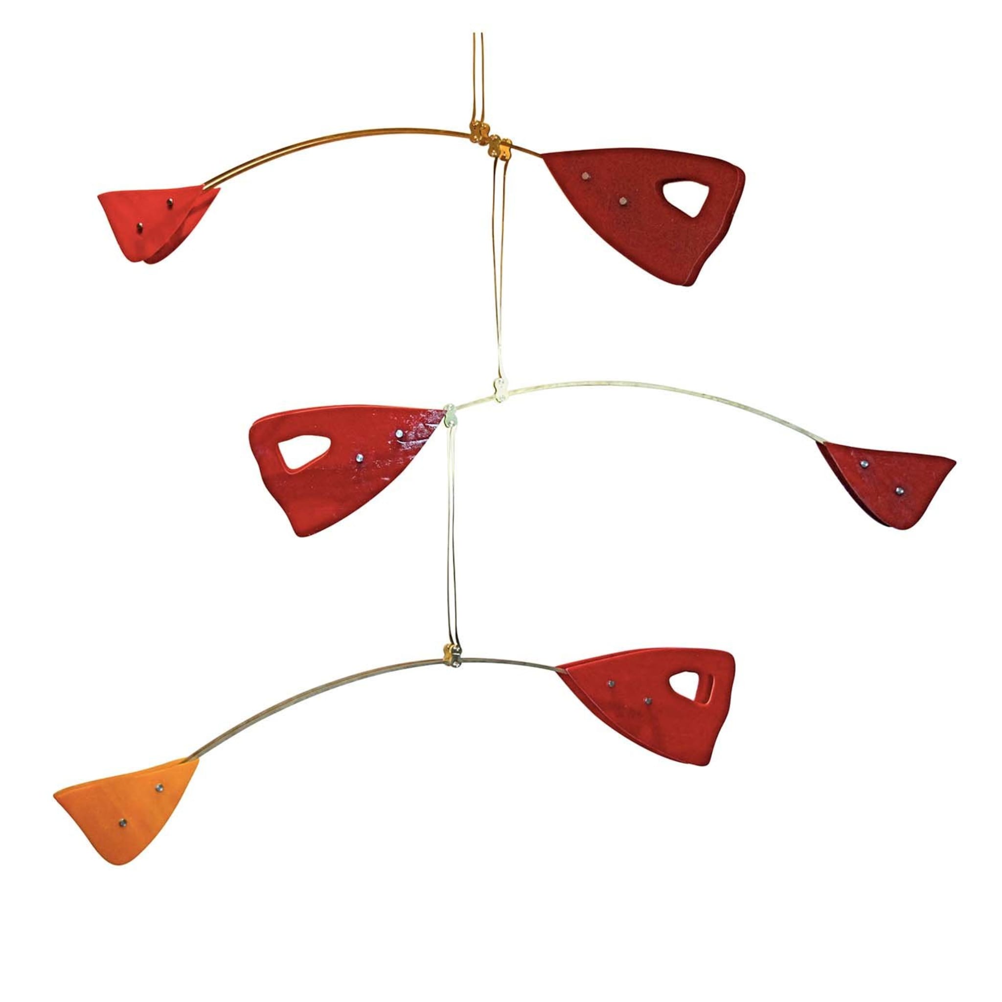 Cinetico Rosso Sculptural Chandelier - Main view