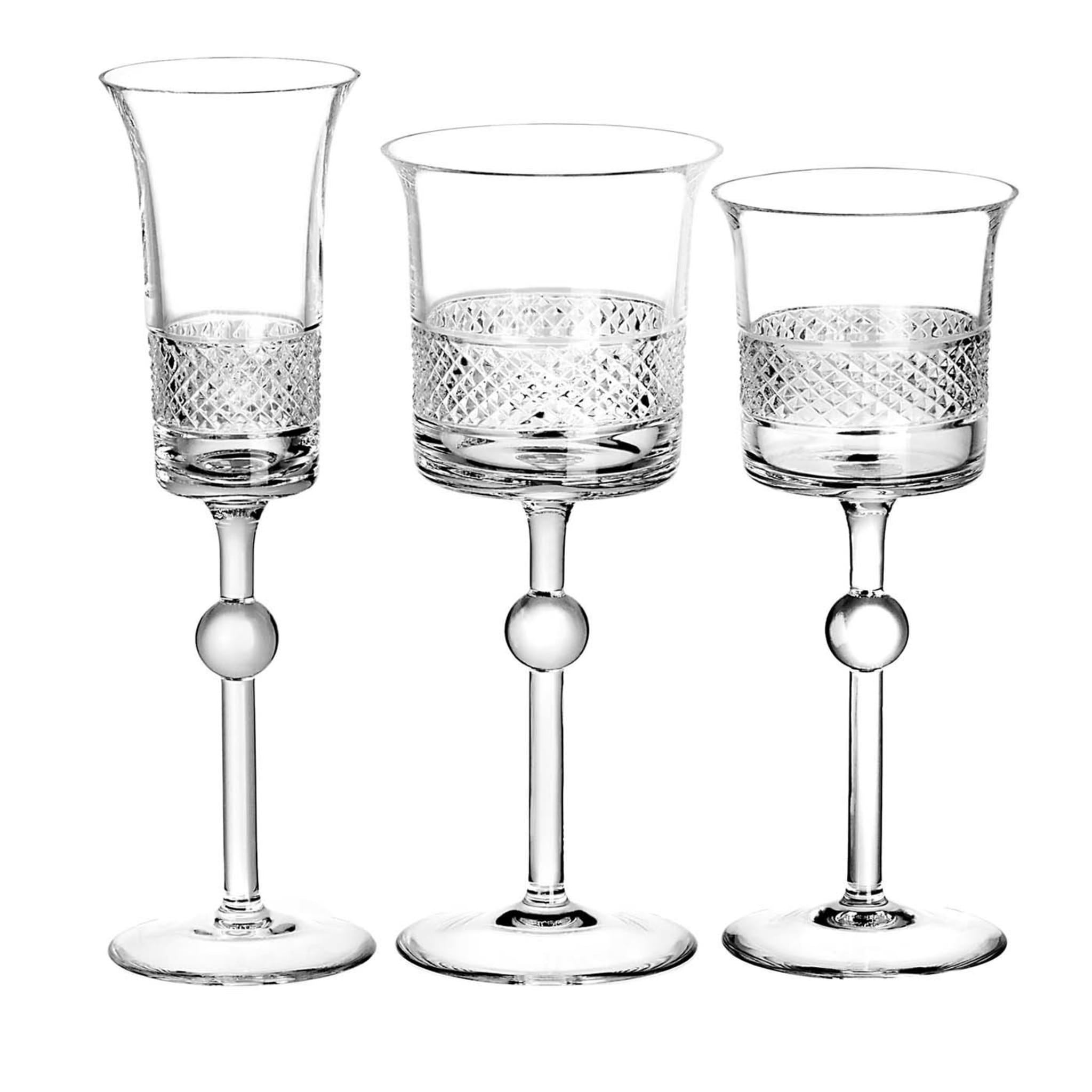 Diamond Set of 2 Wine Goblets by Claire Le Sage - Alternative view 1