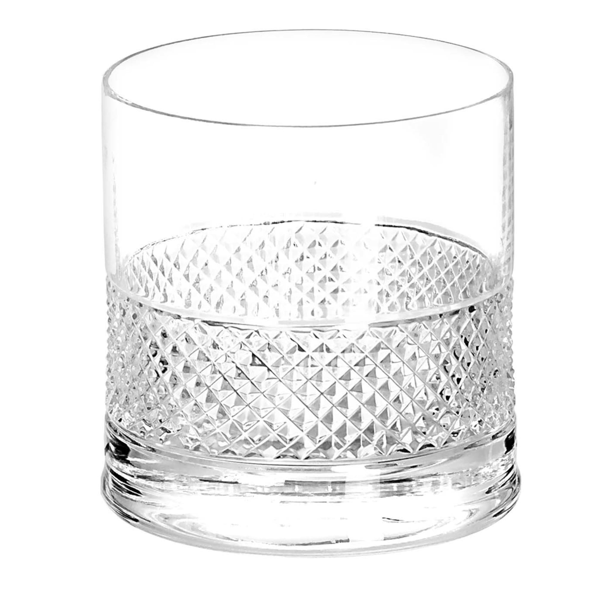 Diamond Set of 2 Old Fashion Glasses by Claire Le Sage - Main view