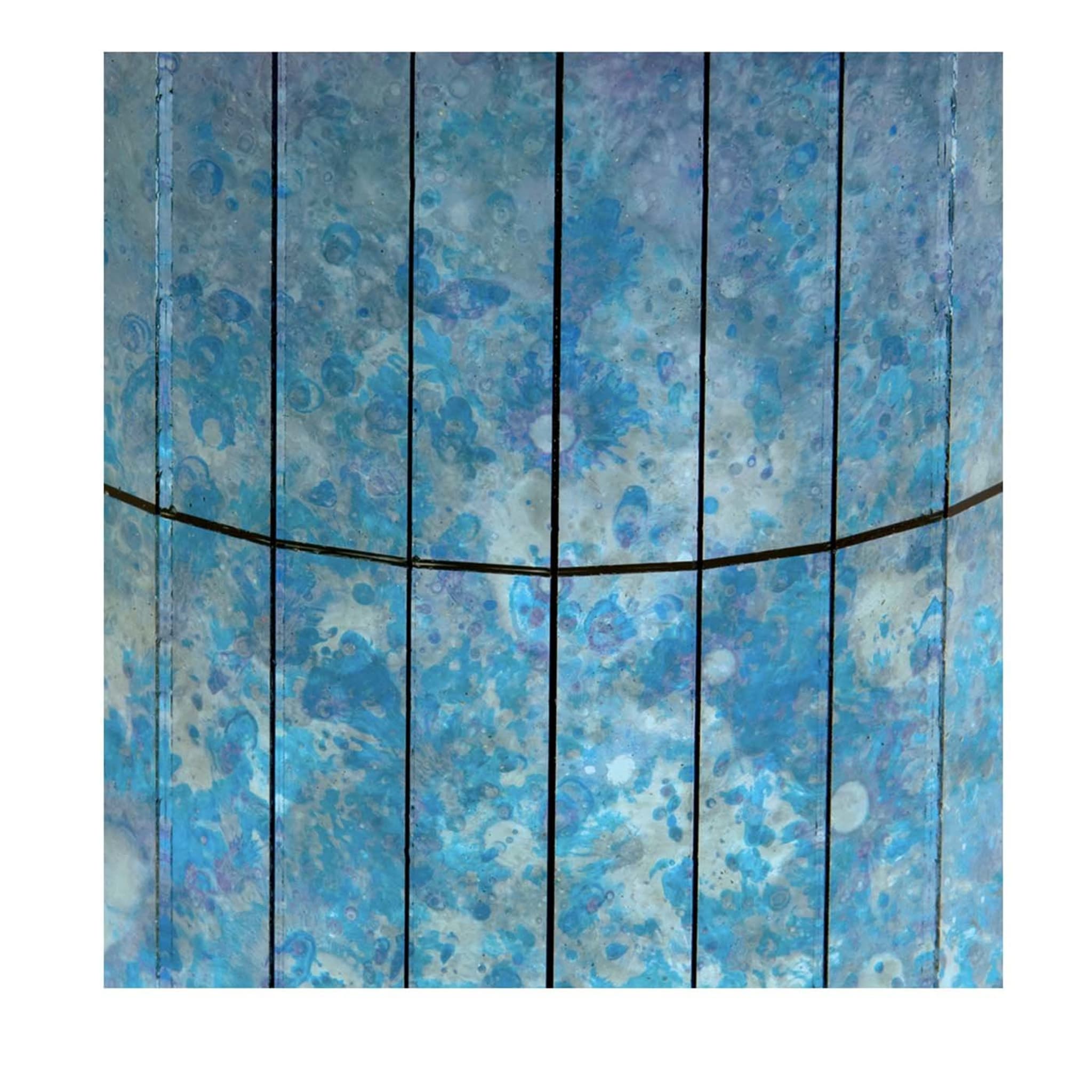 Conjunto de 15 paneles decorativos cobalto policromado - Vista principal