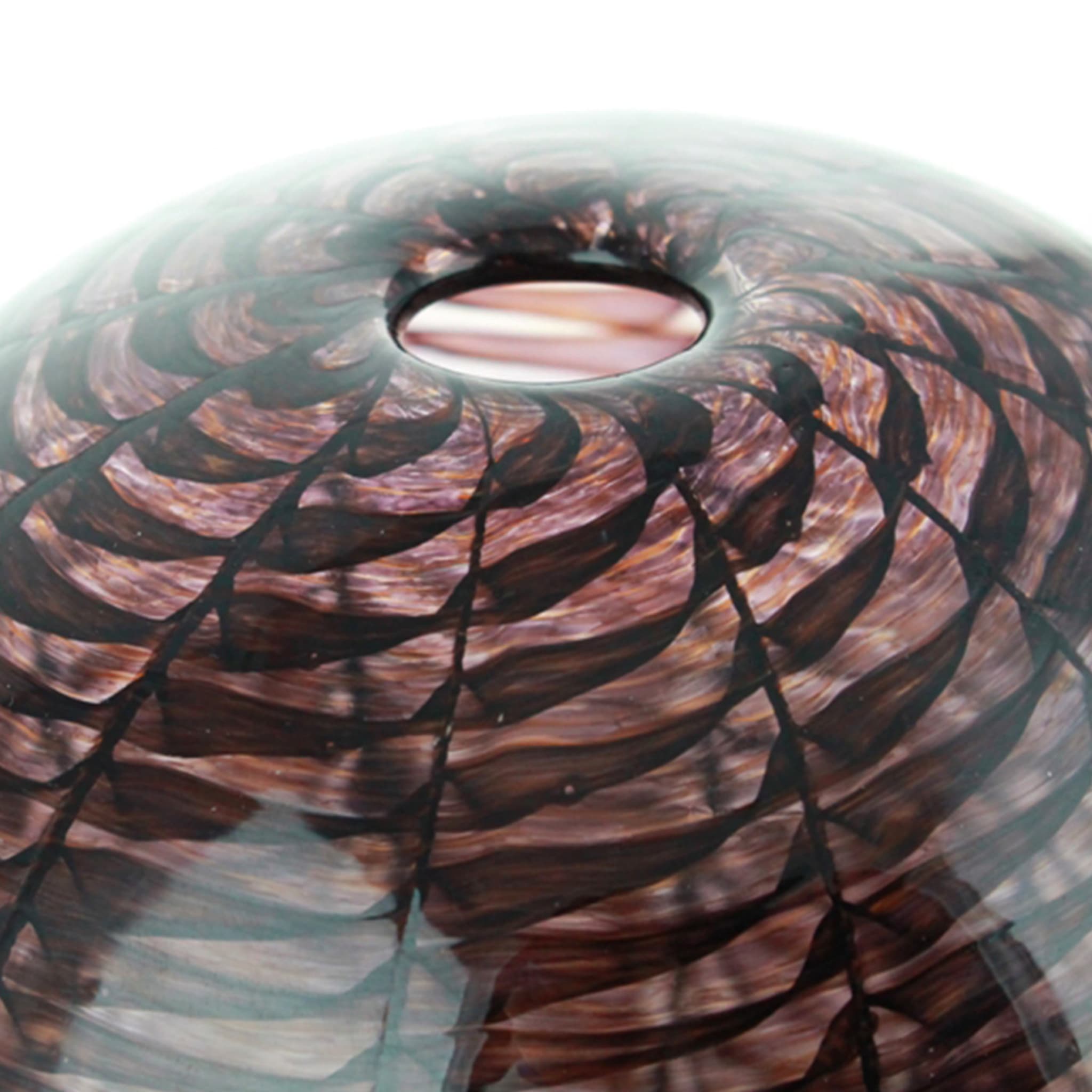 Canoce Cubo Black Vase in Murano Glass - Alternative view 2