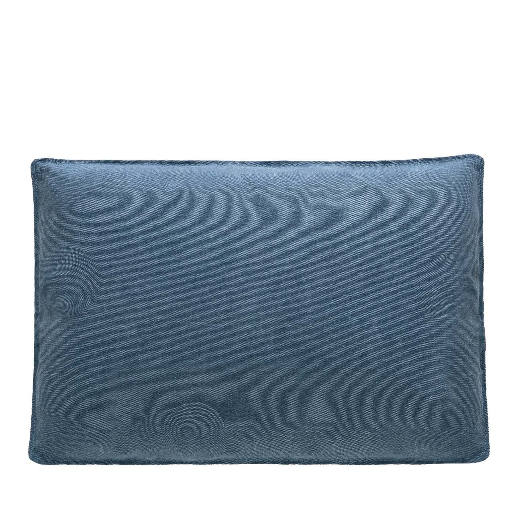 Clara Blue Rectangular Cushion - Vue principale