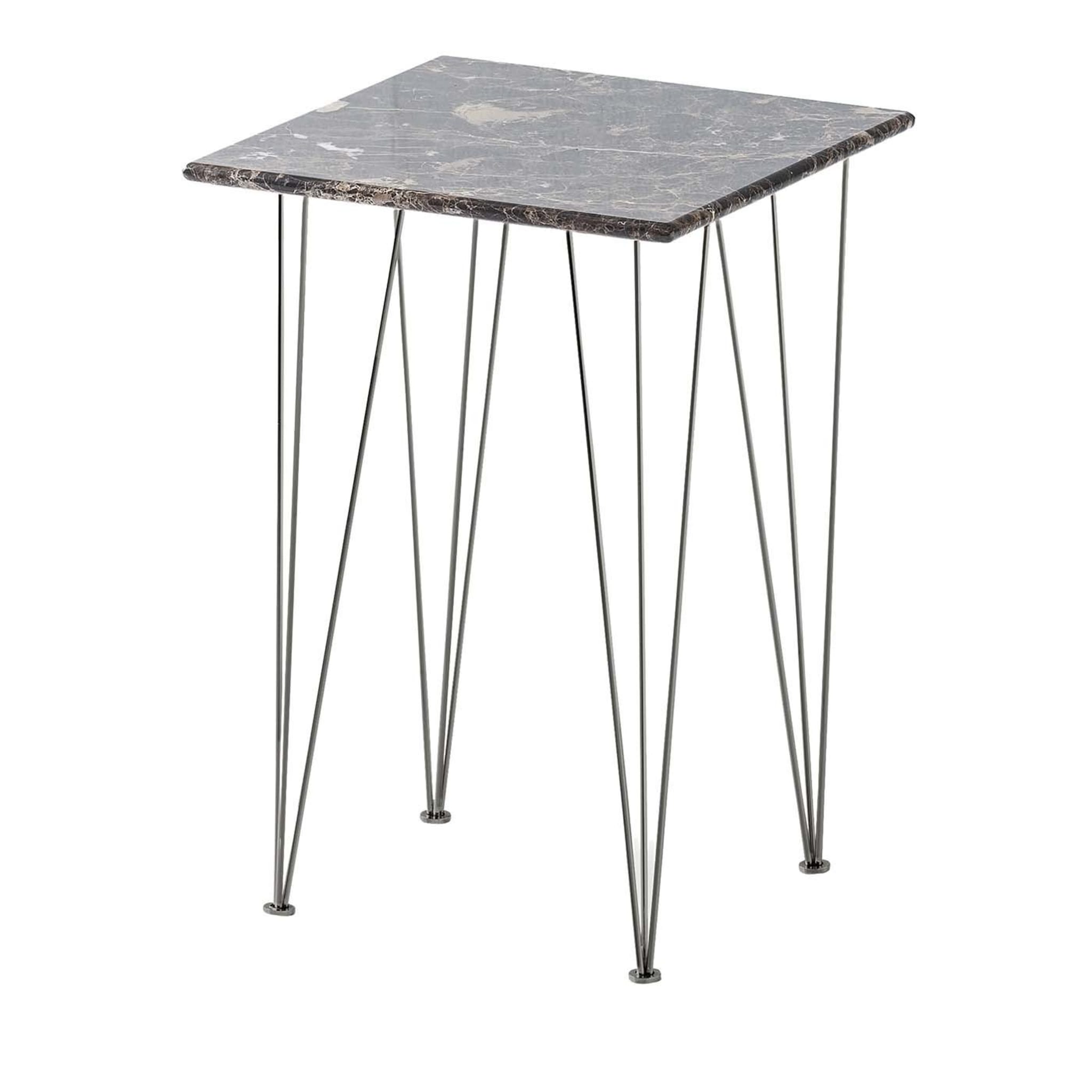 Flamingo Square Side Table with Black Legs - Main view