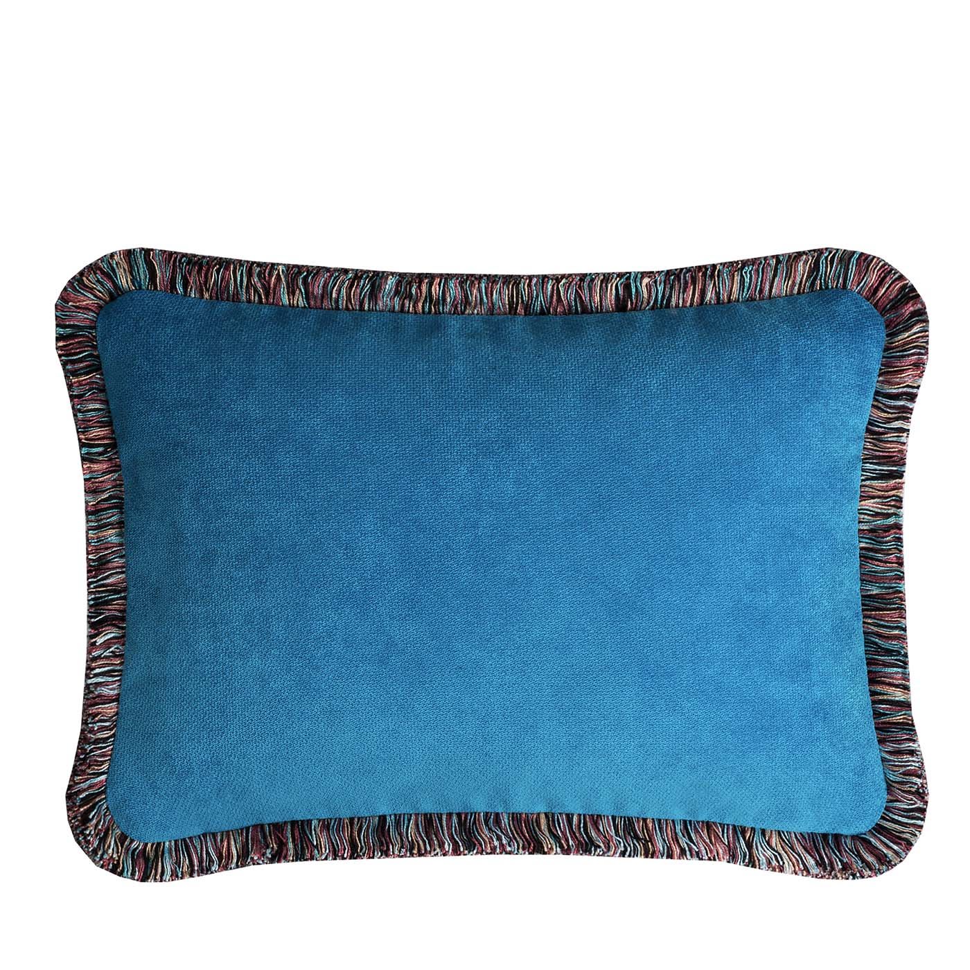 Blue Happy Pillow - LO Decor