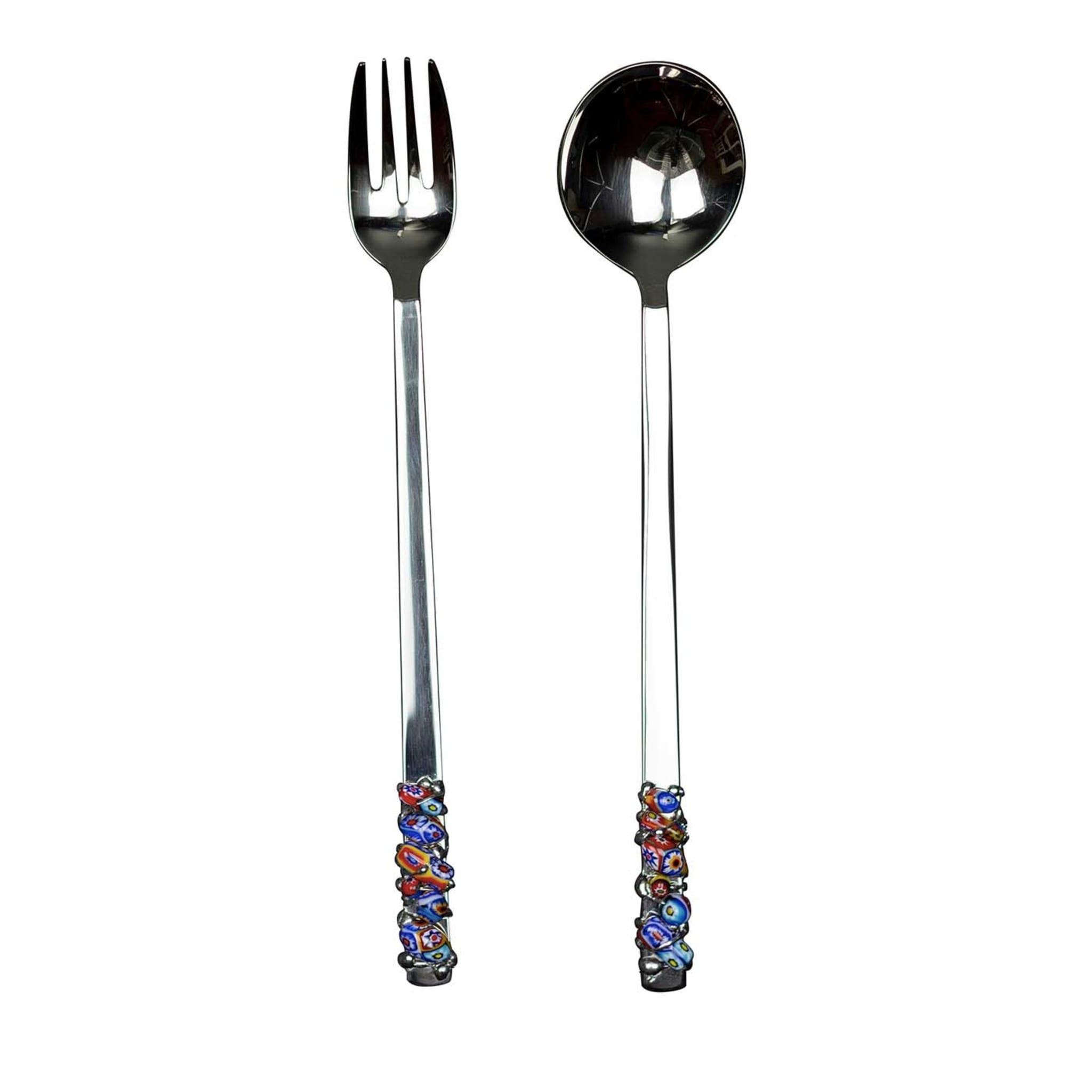 Laguna Limited Edition Salad Serving Spoon and Fork - Main view