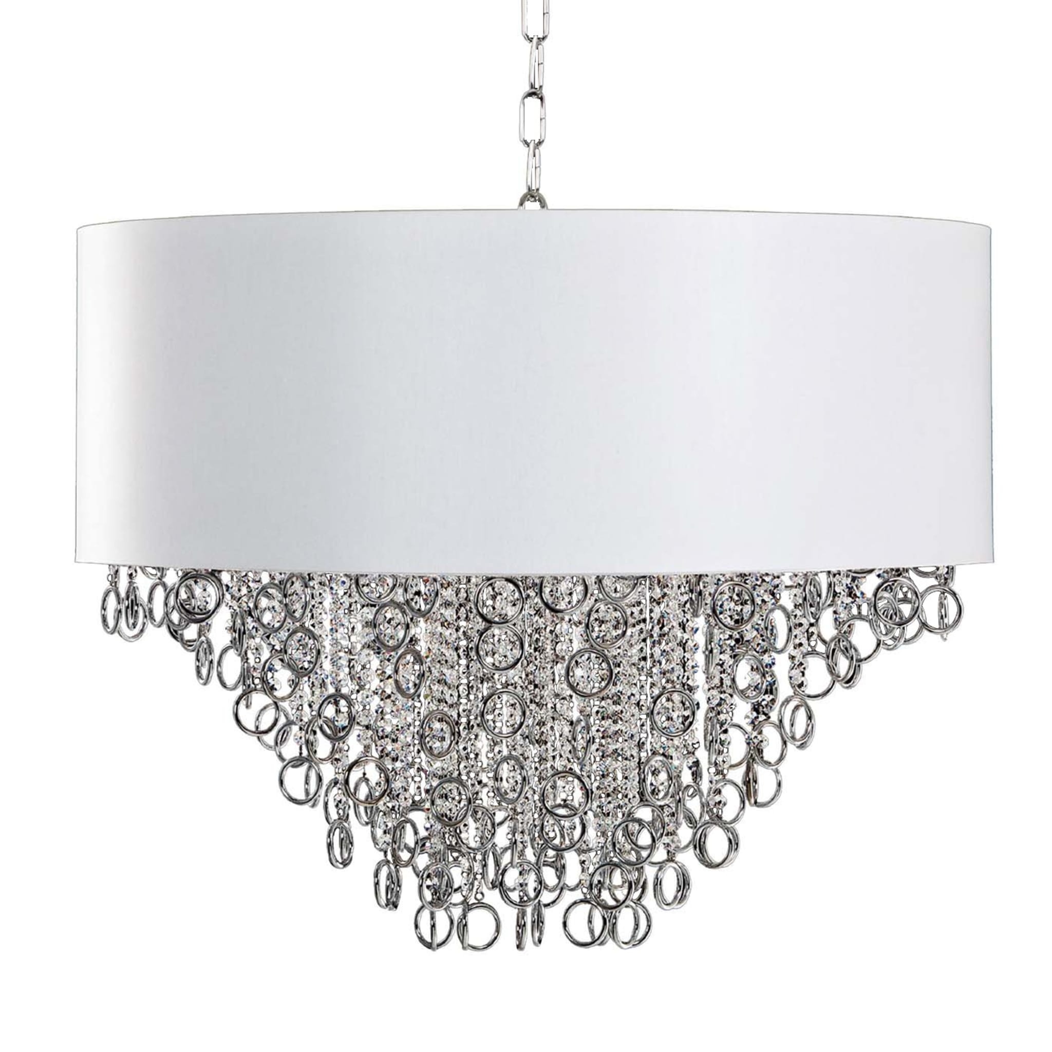 Lisa Chandelier with White Shade - Main view