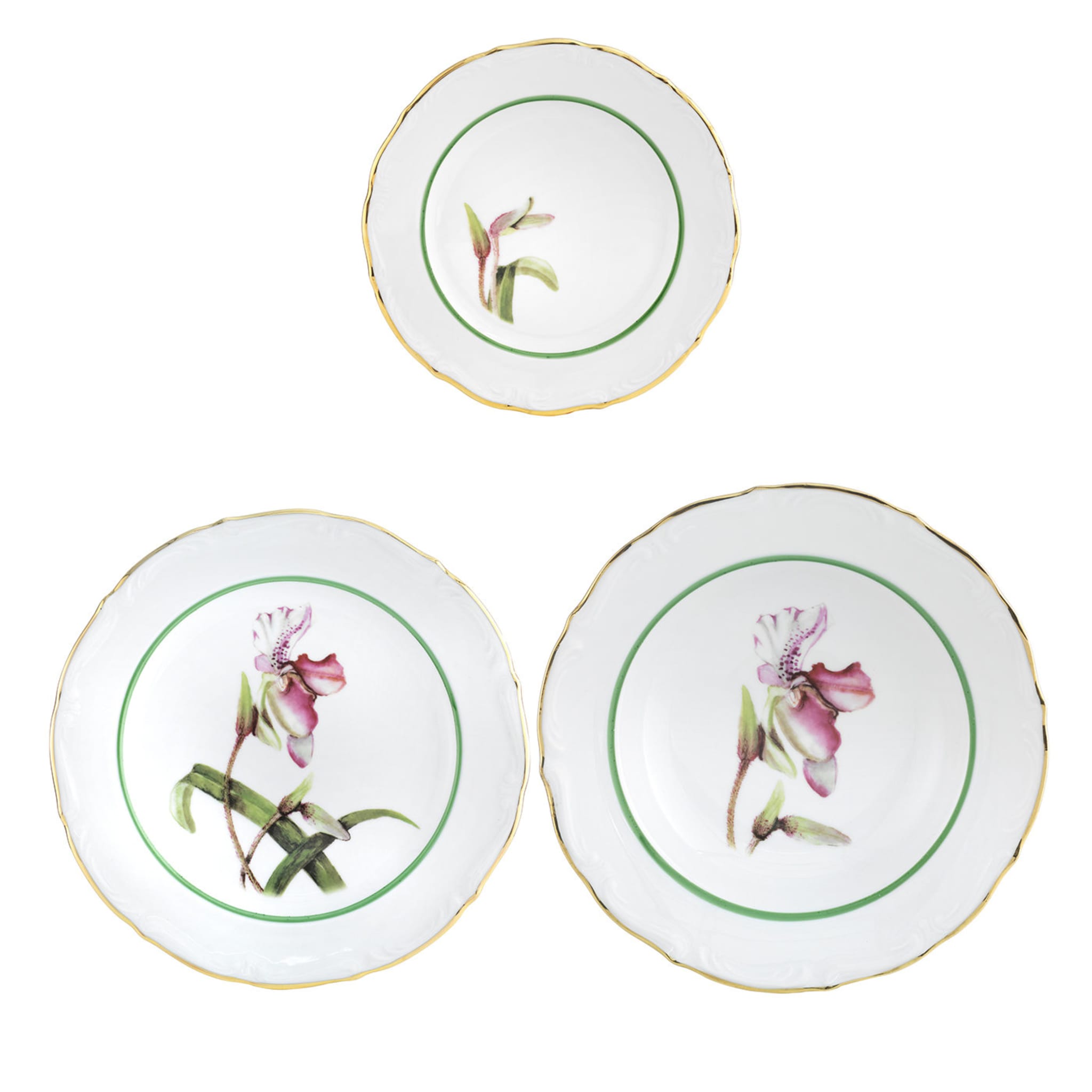 Orchidee Set of 3 Plates - Main view
