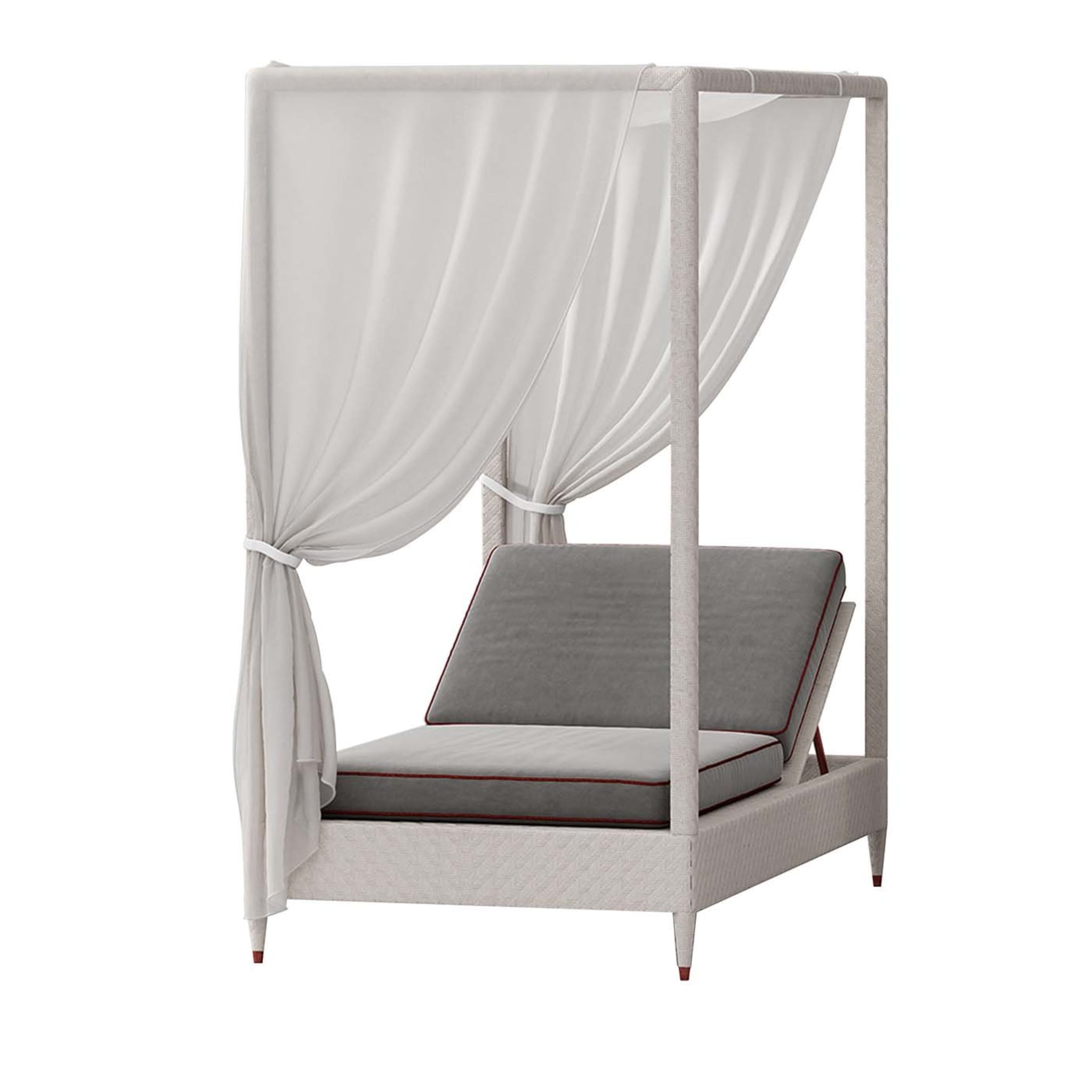 White 1-Seater Daybed with Canopy - Main view