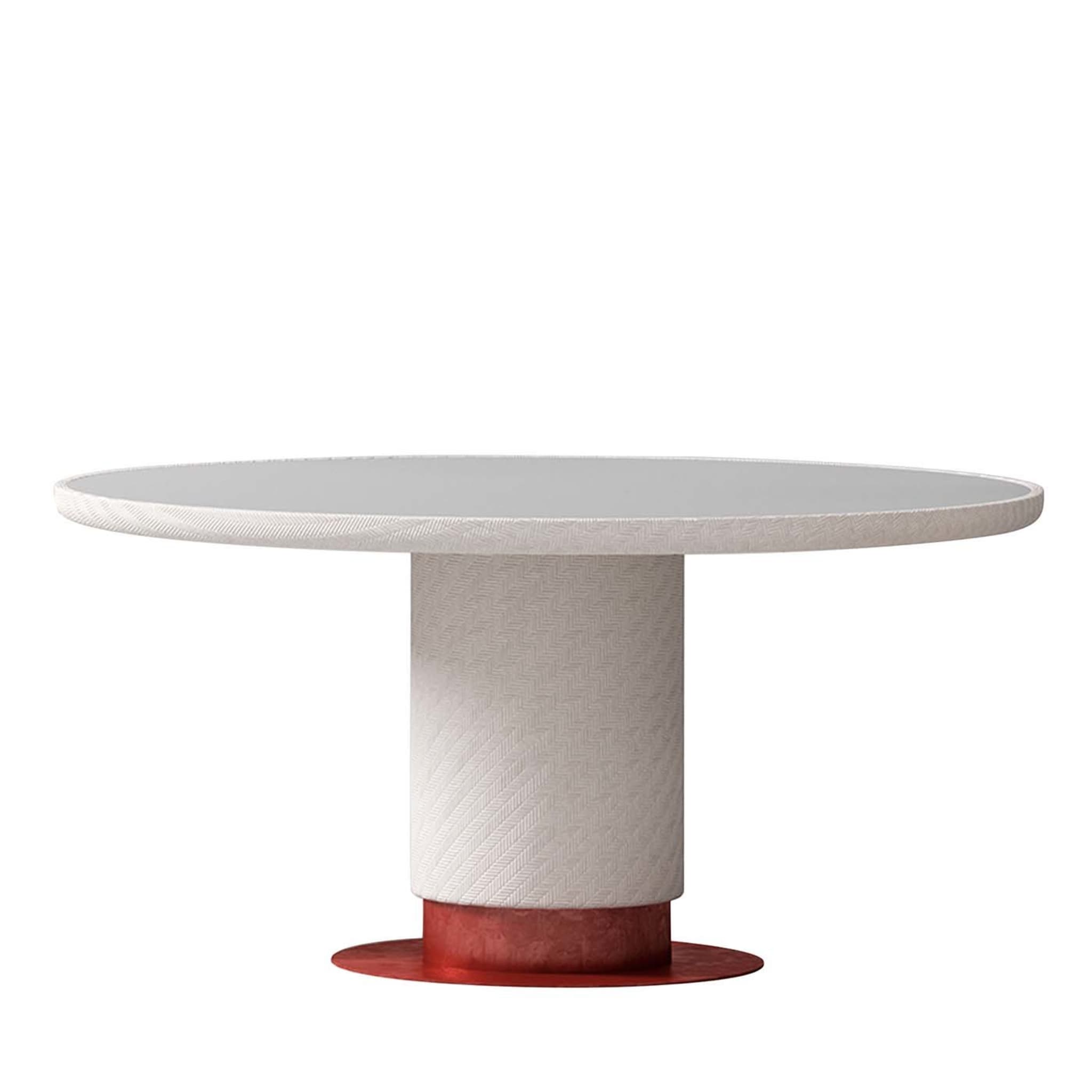 Table à manger ronde blanche - Vue principale