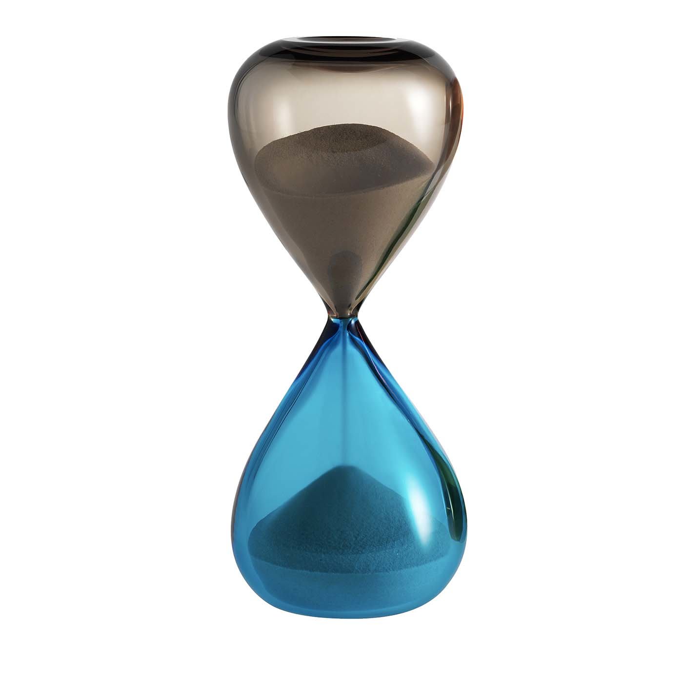 Clessidre Smoky/Aqua Hourglass by Fulvio Bianconi - Venini