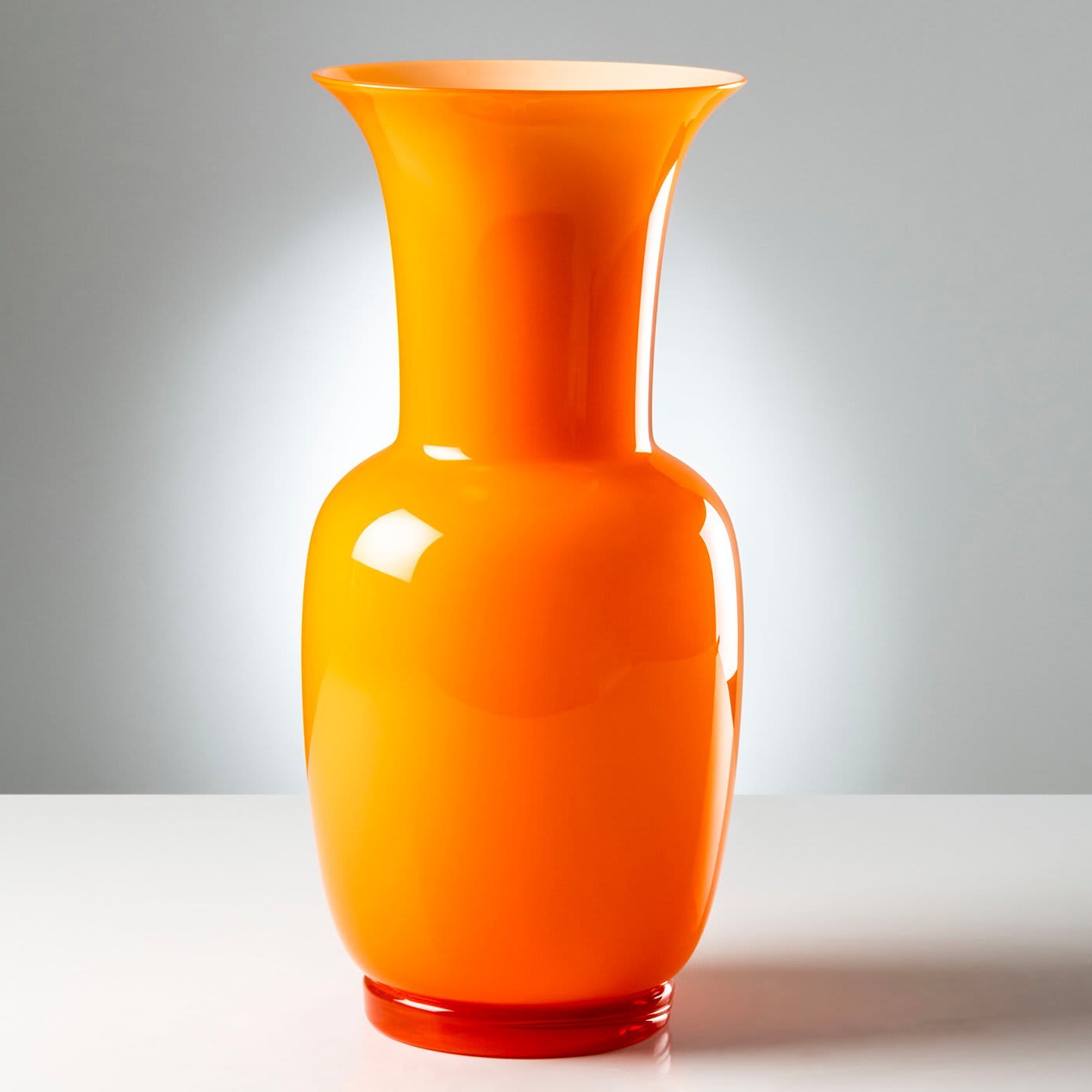 Opalino Orange Vase - Venini