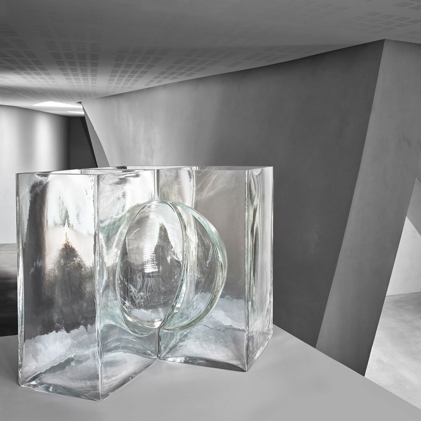 Ando Cosmos Crystal Sculpture by Tadao Ando - Venini